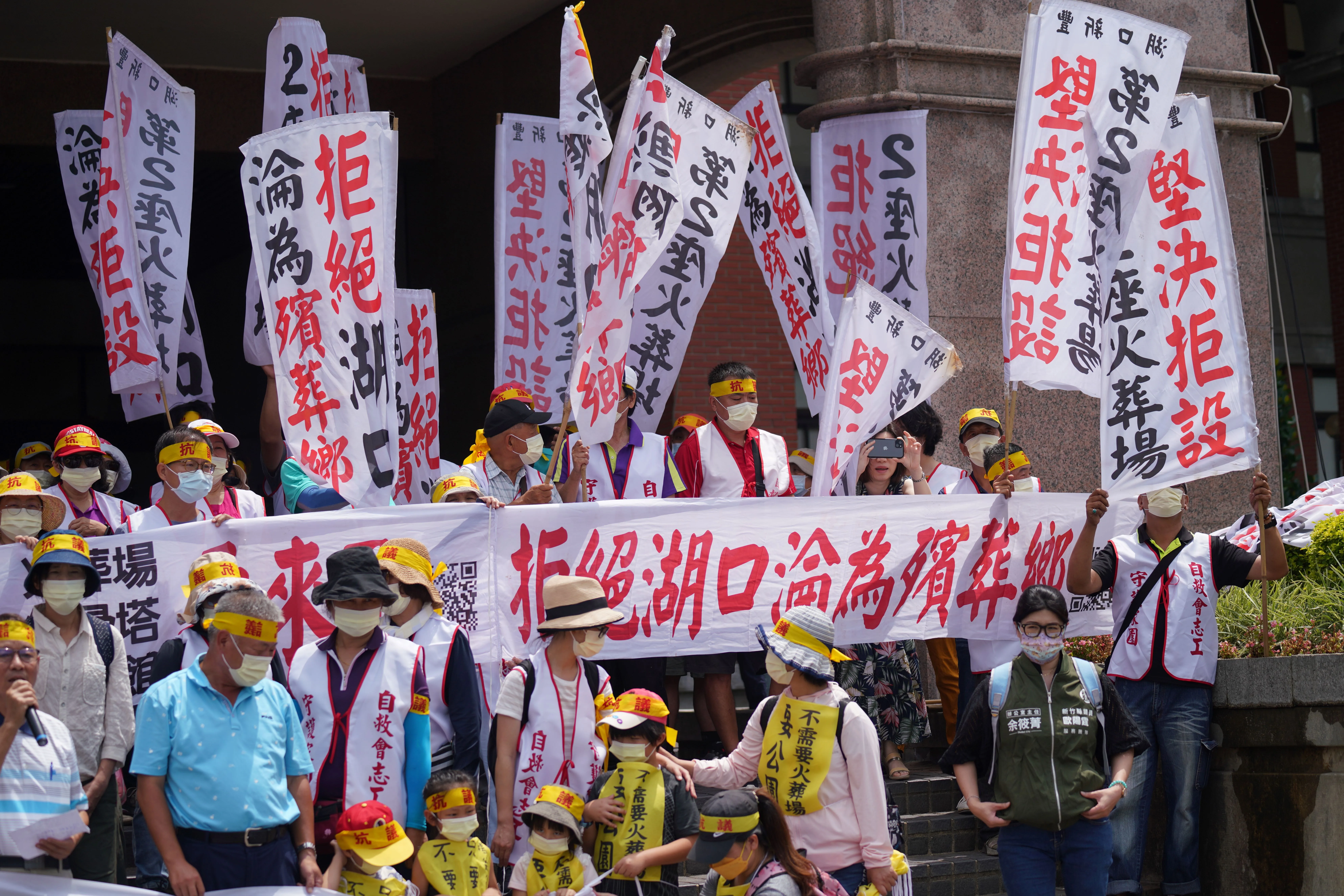 對於竹縣府終止生命園區委託案,自救會表示,盼縣府以正式公文發函,並將土地返還國防部。洪俊傑攝(資料照)