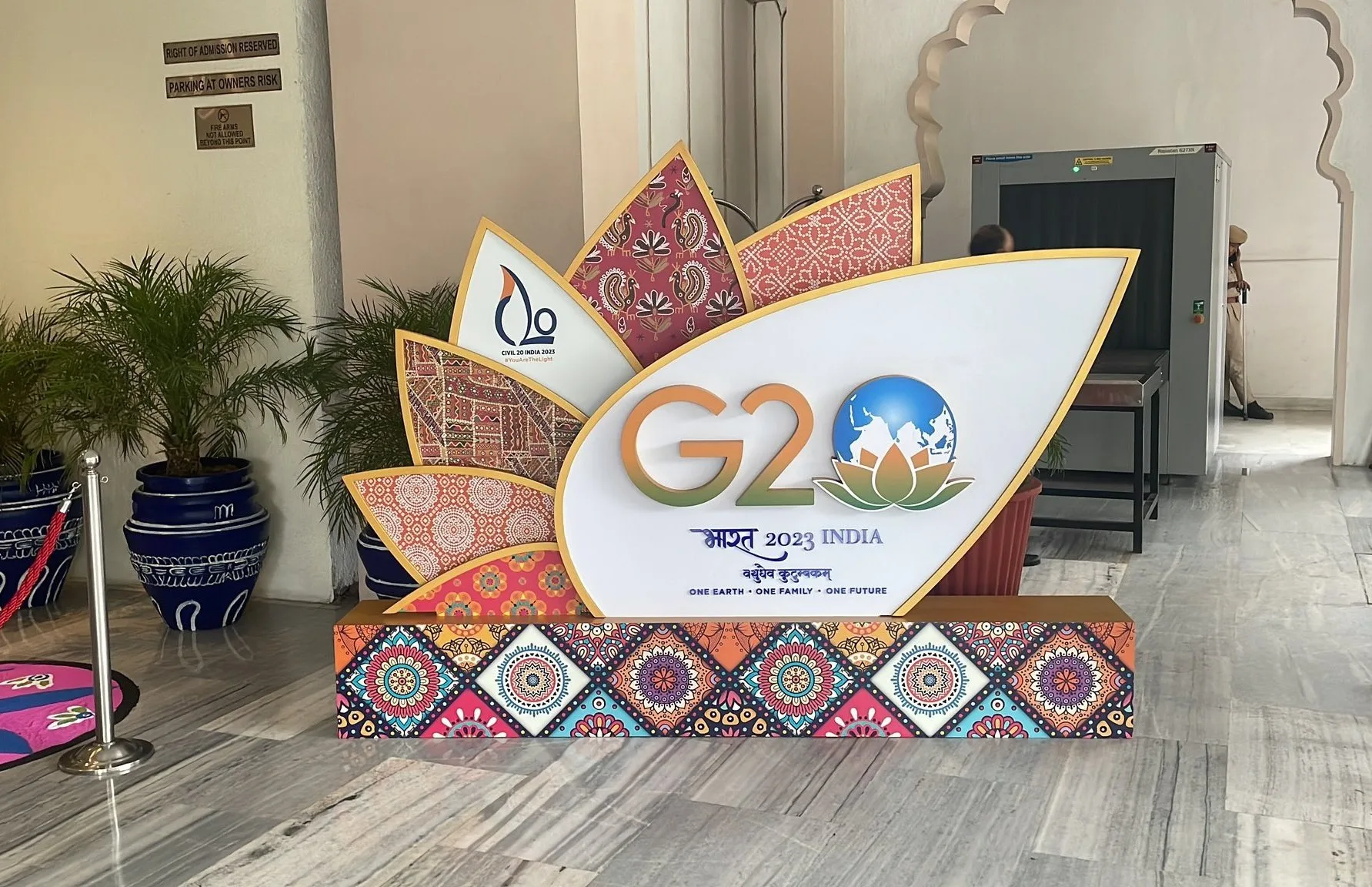 G20領袖峰會訂於下月9日與10日在印度首都新德里舉行。翻攝自G20 India官方《推特》