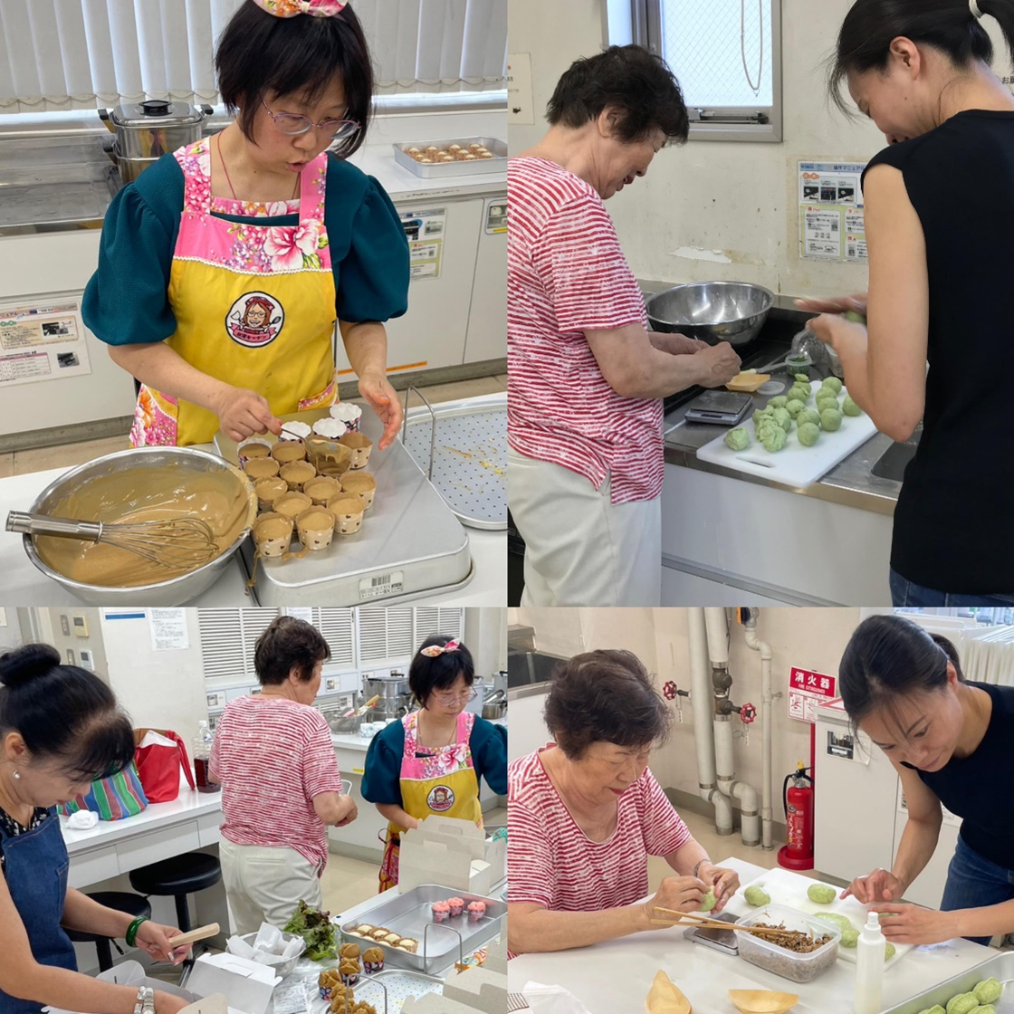 製作客家米食點心盒。陳洳豔提供