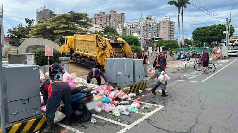 颱風假彰化市停收垃圾　150人亂丟堆垃圾山將受罰
