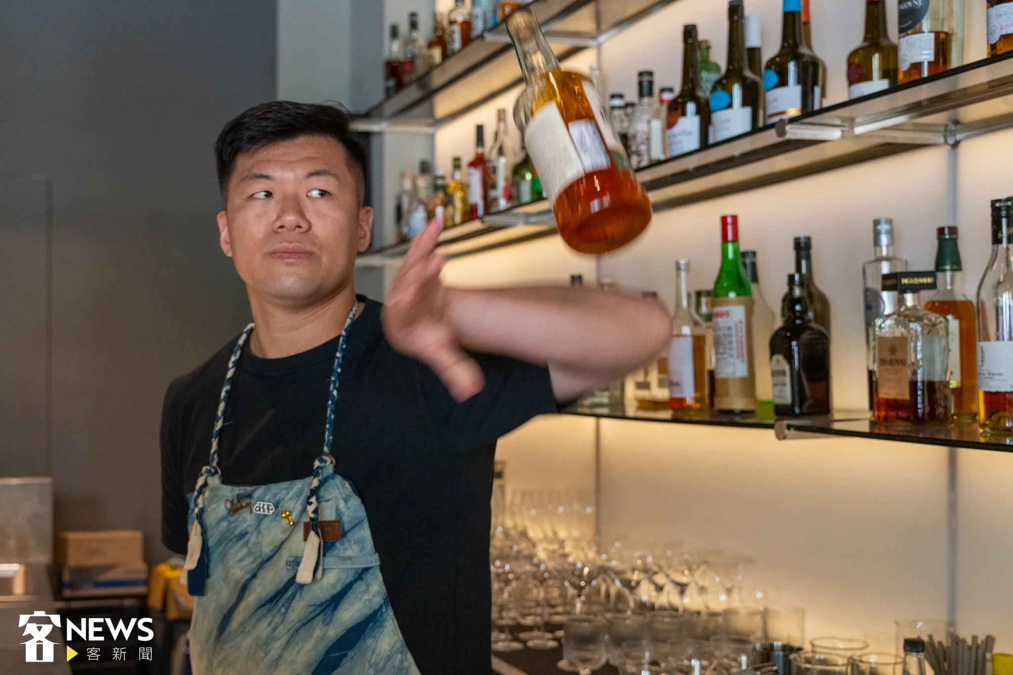 Bar dip的老闆龍兒（陳宥任）。宋佩遙攝
