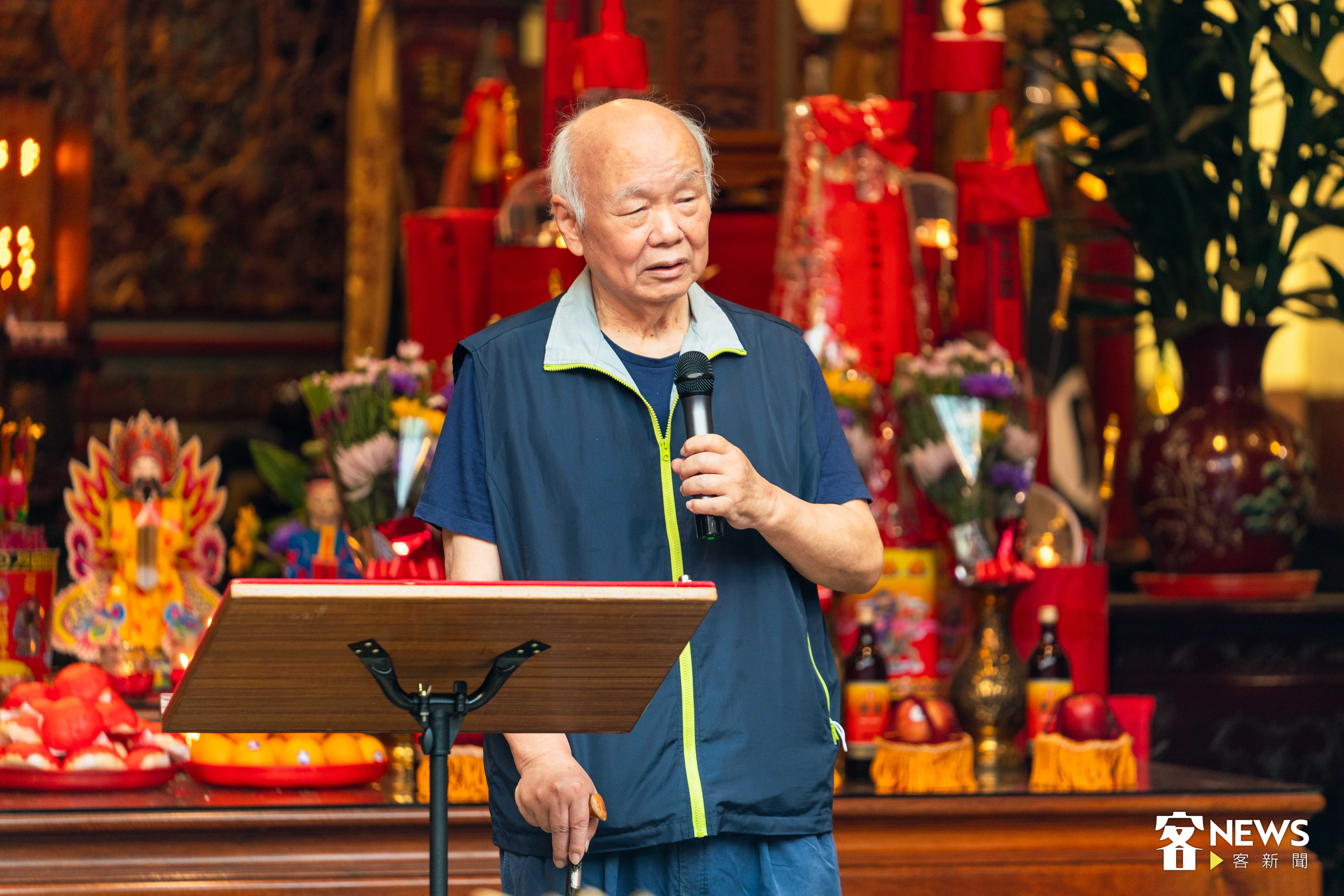 義民廟董事長林光華說，義民廟不僅是台灣第一個忠烈祠，也是不分族群的祖先。李台源攝