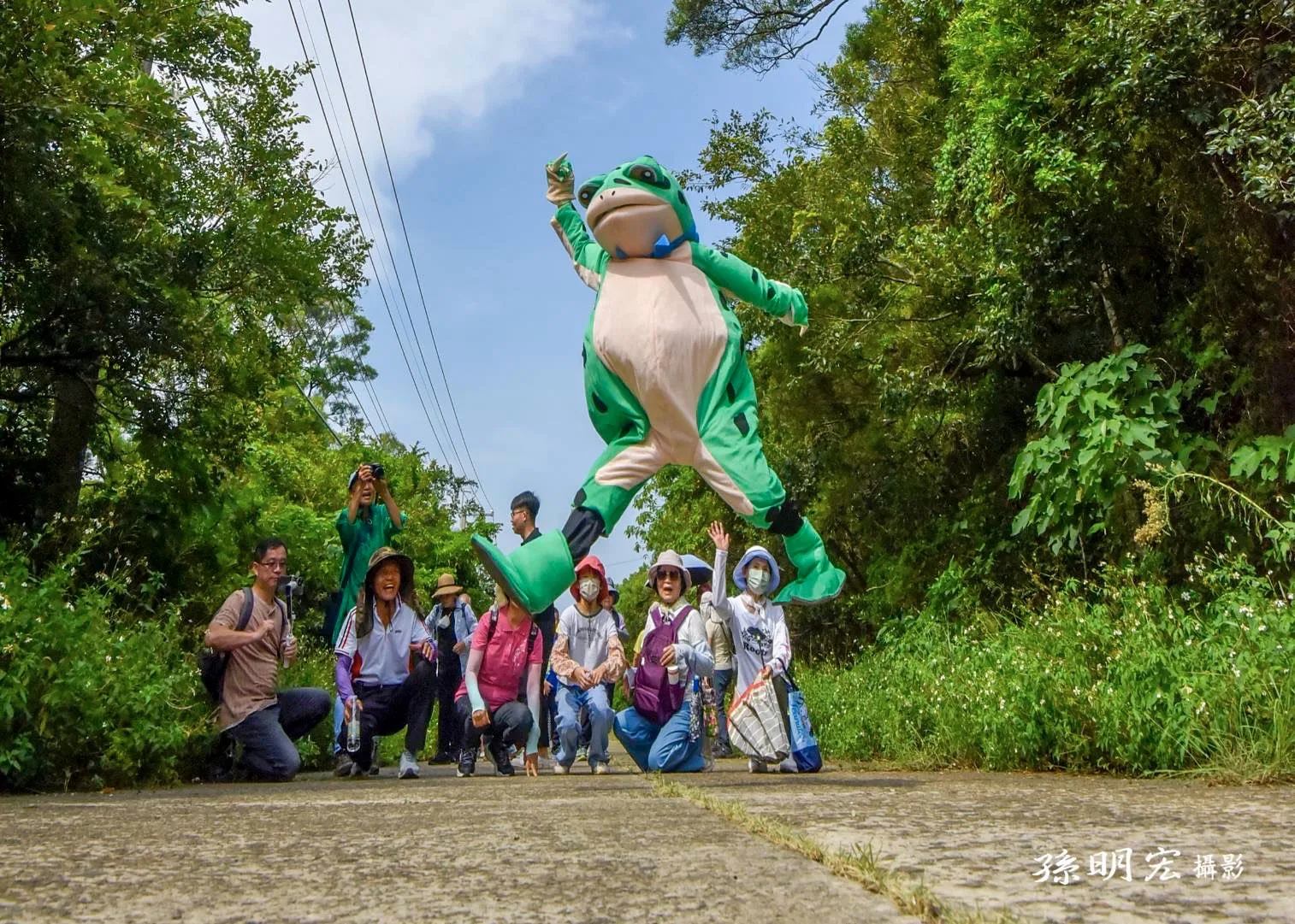 新竹縣反生命園區委員會舉辦的大圓山森林生態導覽活動。新竹縣反生命園區委員會提供