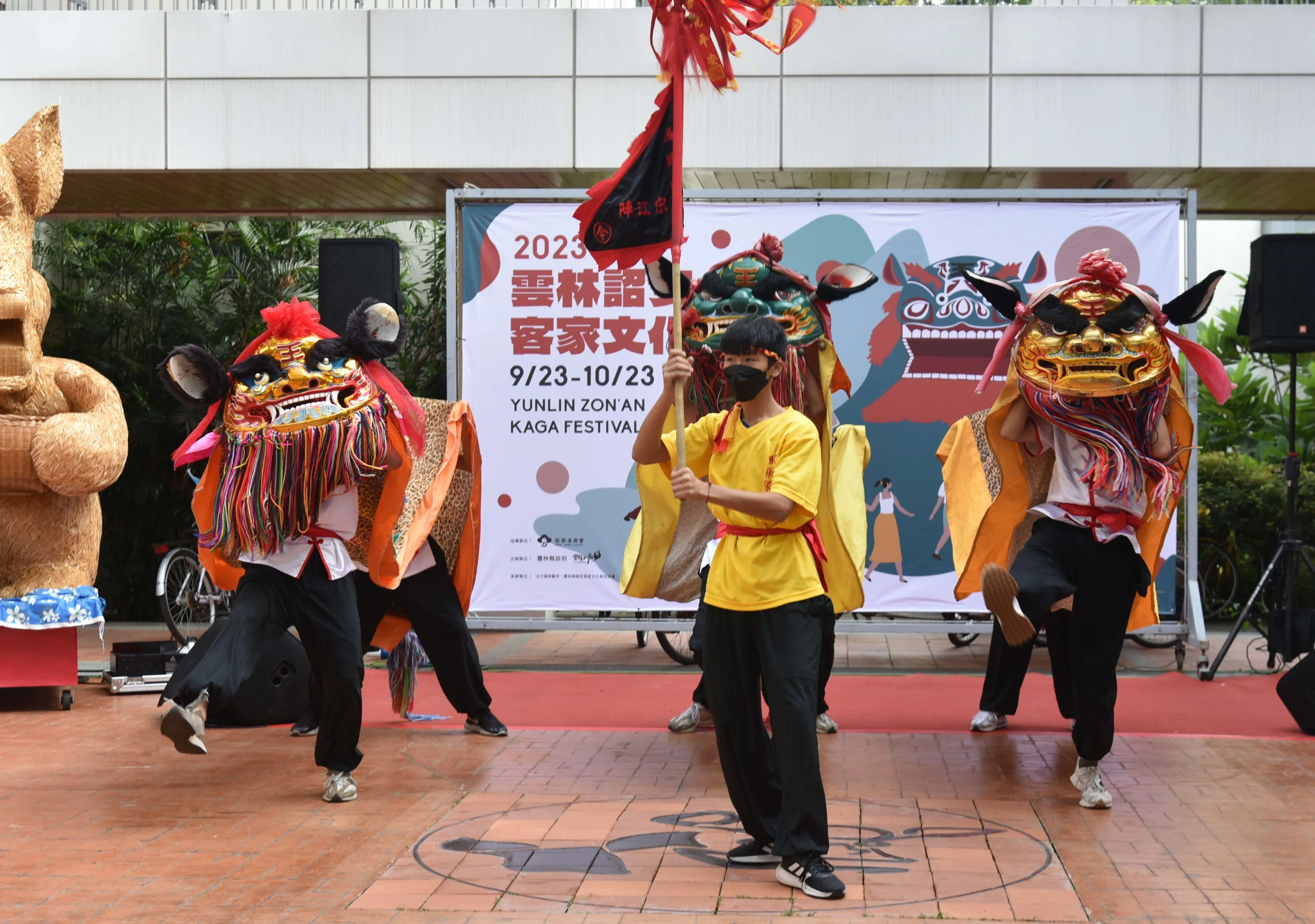 獅陣武術是詔安客家最具代表的文化。雲林縣政府提供