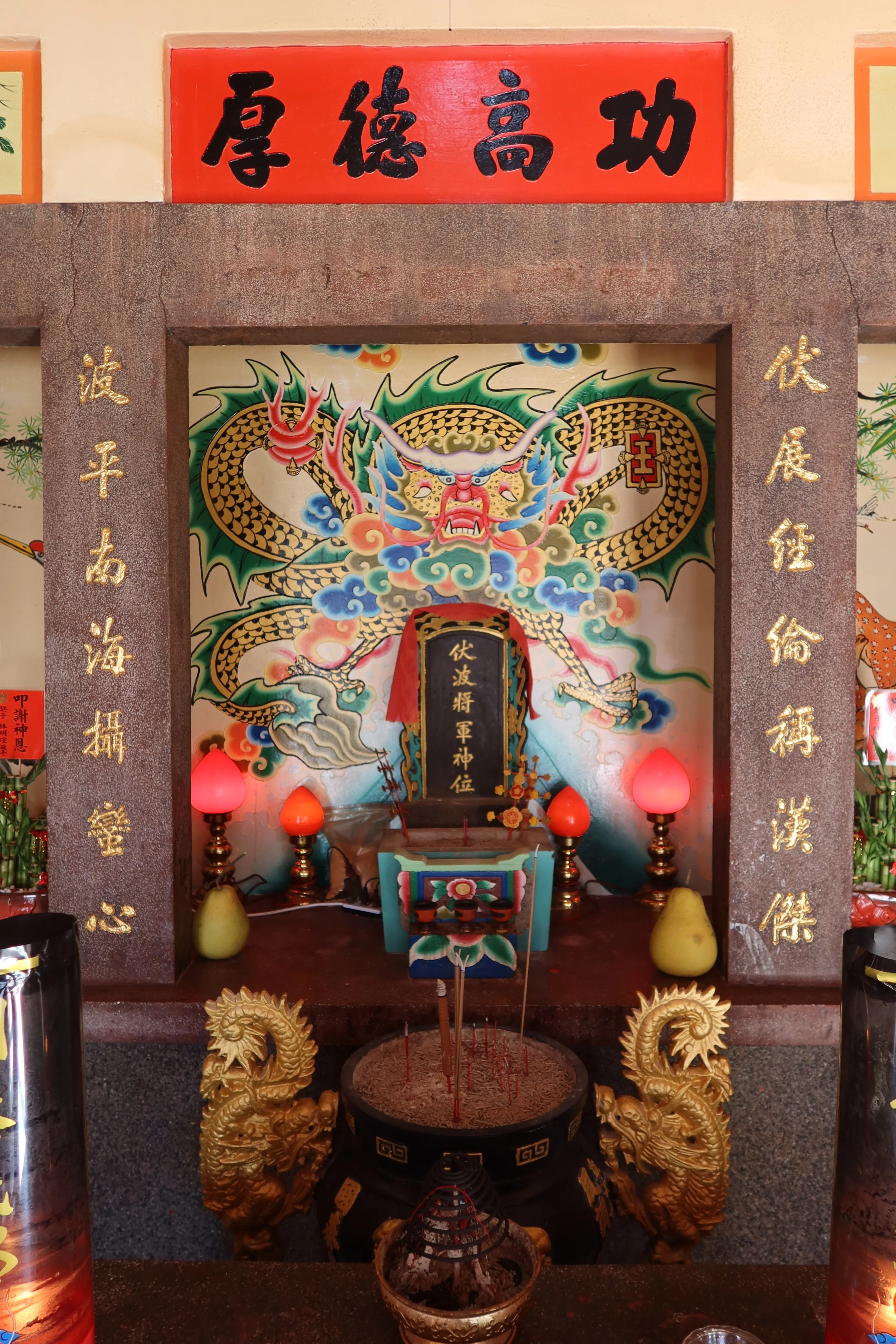 公館伏波將軍祠供奉的是座神牌。何來美攝