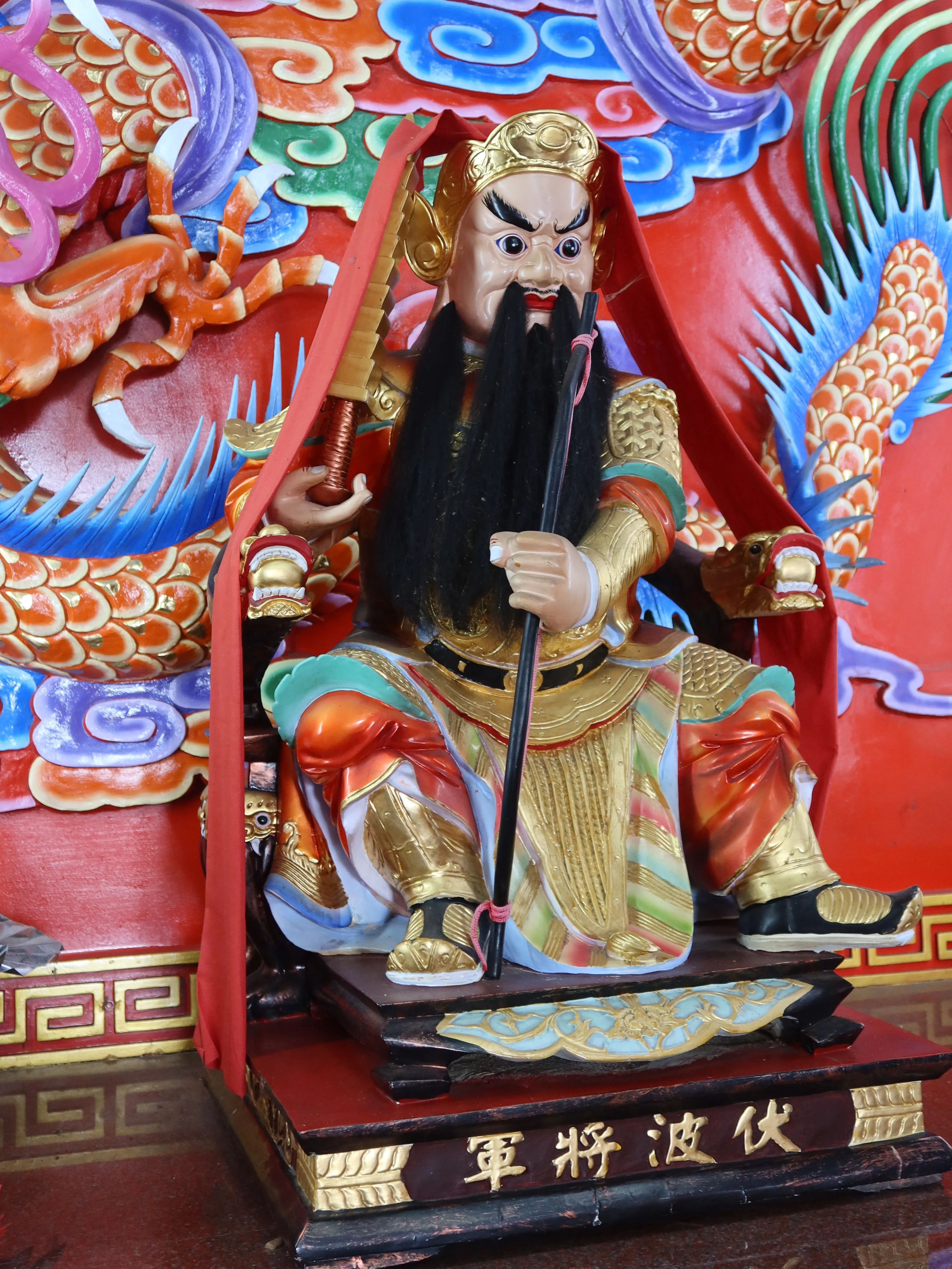 苗栗市三山國王廟也設有伏波將軍神位,是玉面神像。何來美攝