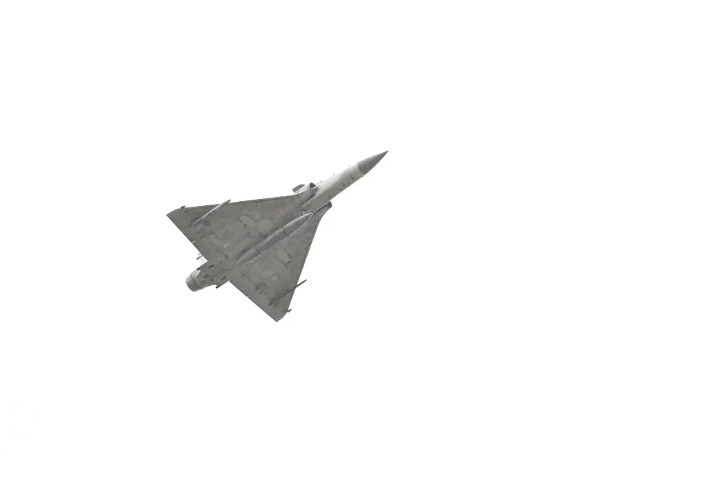 今天一早幻象2000戰機飛過總統府上空確認天氣狀況。洪俊傑攝