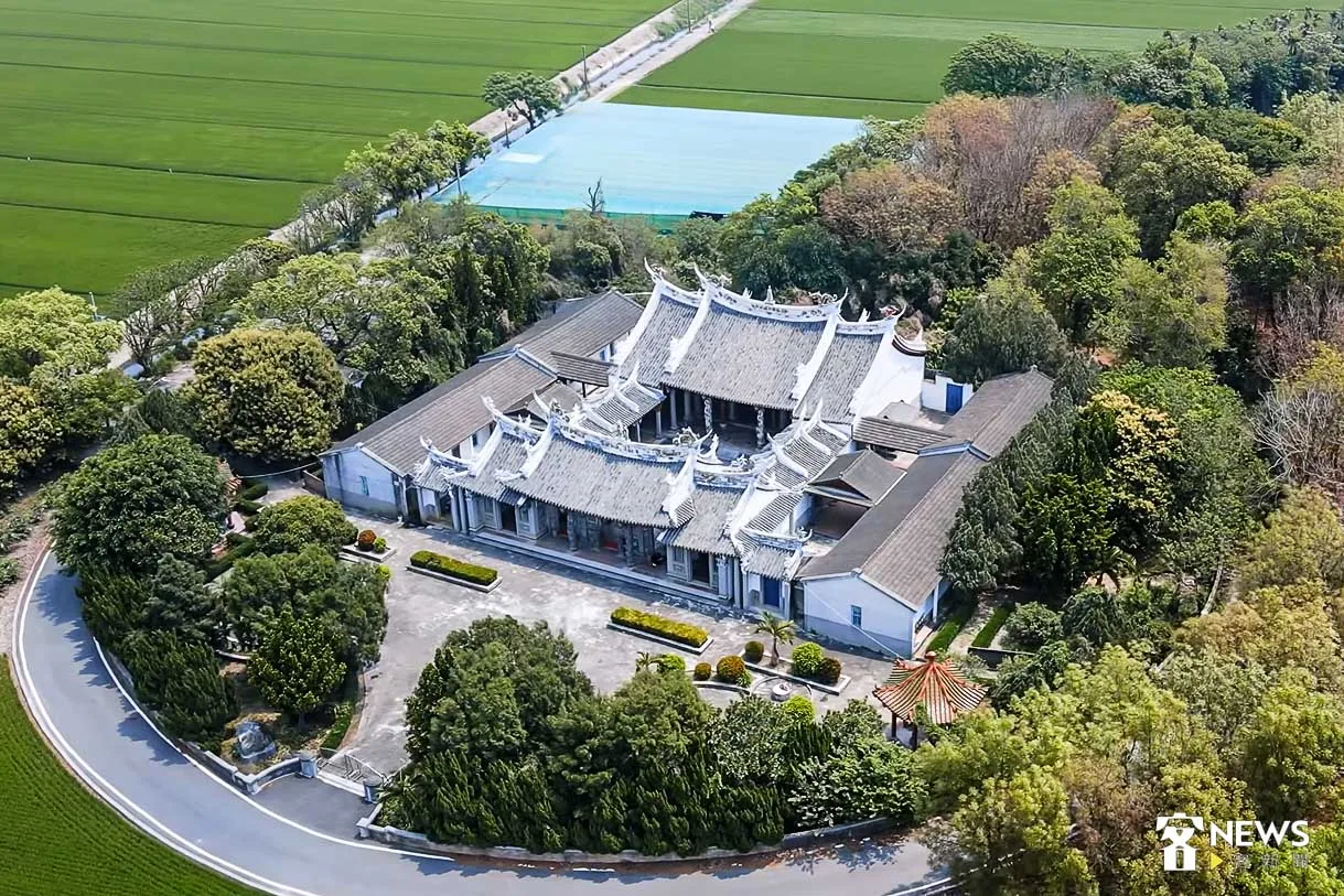 客家公共傳播基金會《瞰見客庄——空拍100》系列影片拍攝雲林西螺崇遠堂。客傳會資料照