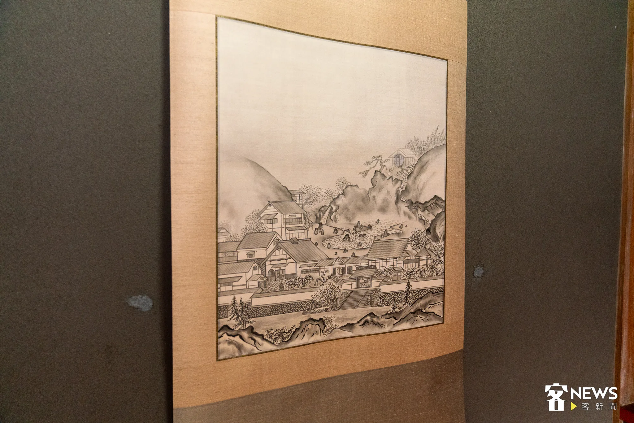 丹羽優太的畫作《光明院圖》。李台源攝