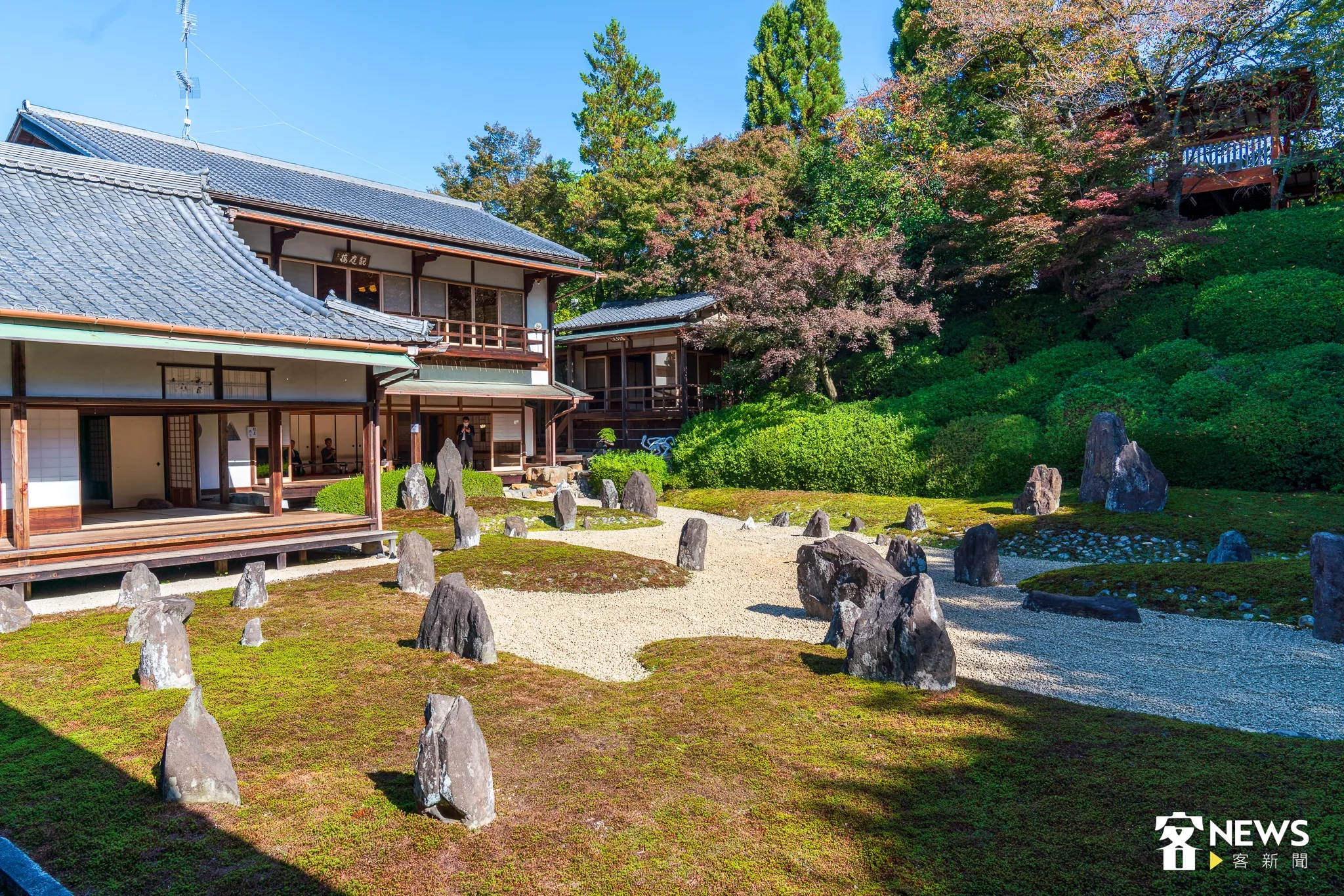 浪漫台三線藝術季國際交流展在日本京都光明院登場。李台源攝