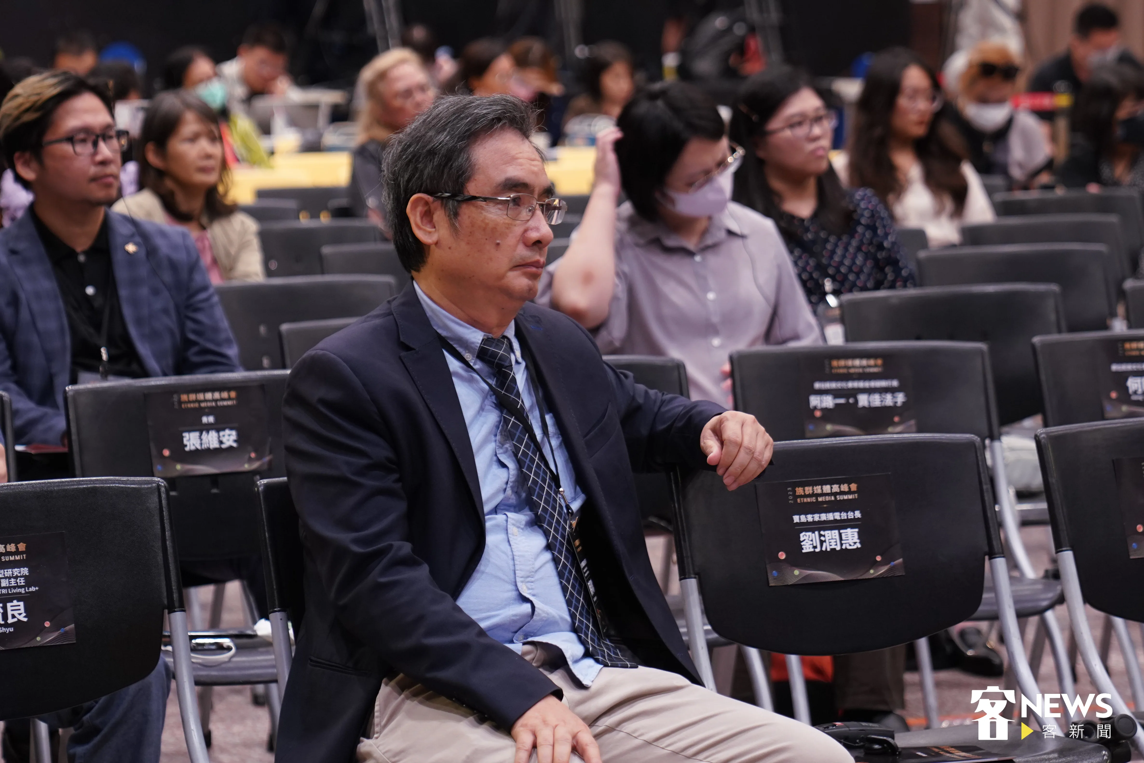 客家傳播基金會董事長陳板。范修語攝