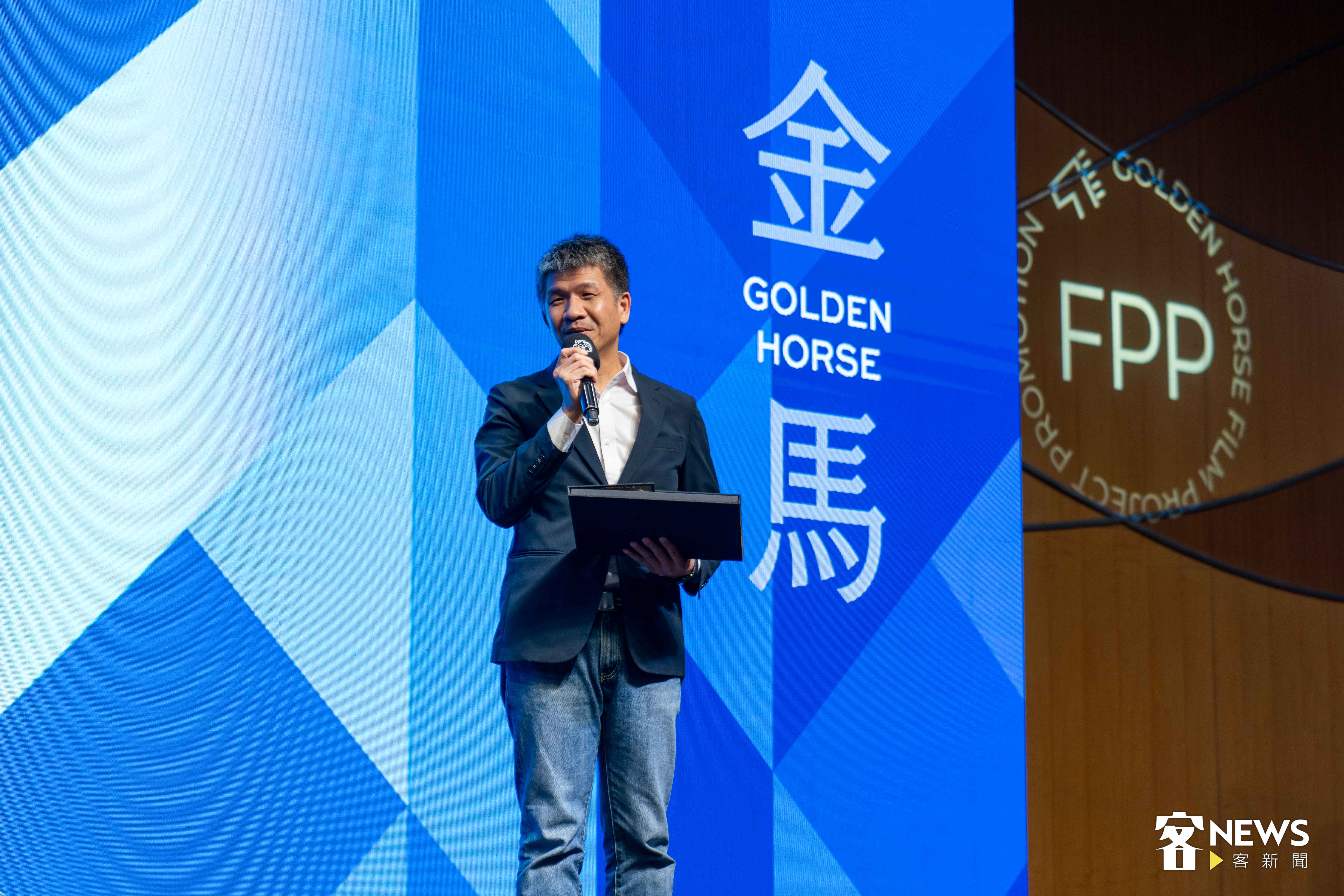 客家公共傳播基金會總經理莊勝鴻表示，客傳會籌拍的電影榮獲金馬創投肯定，因此今年特別贊助「客傳會影視創作獎」。李台源攝