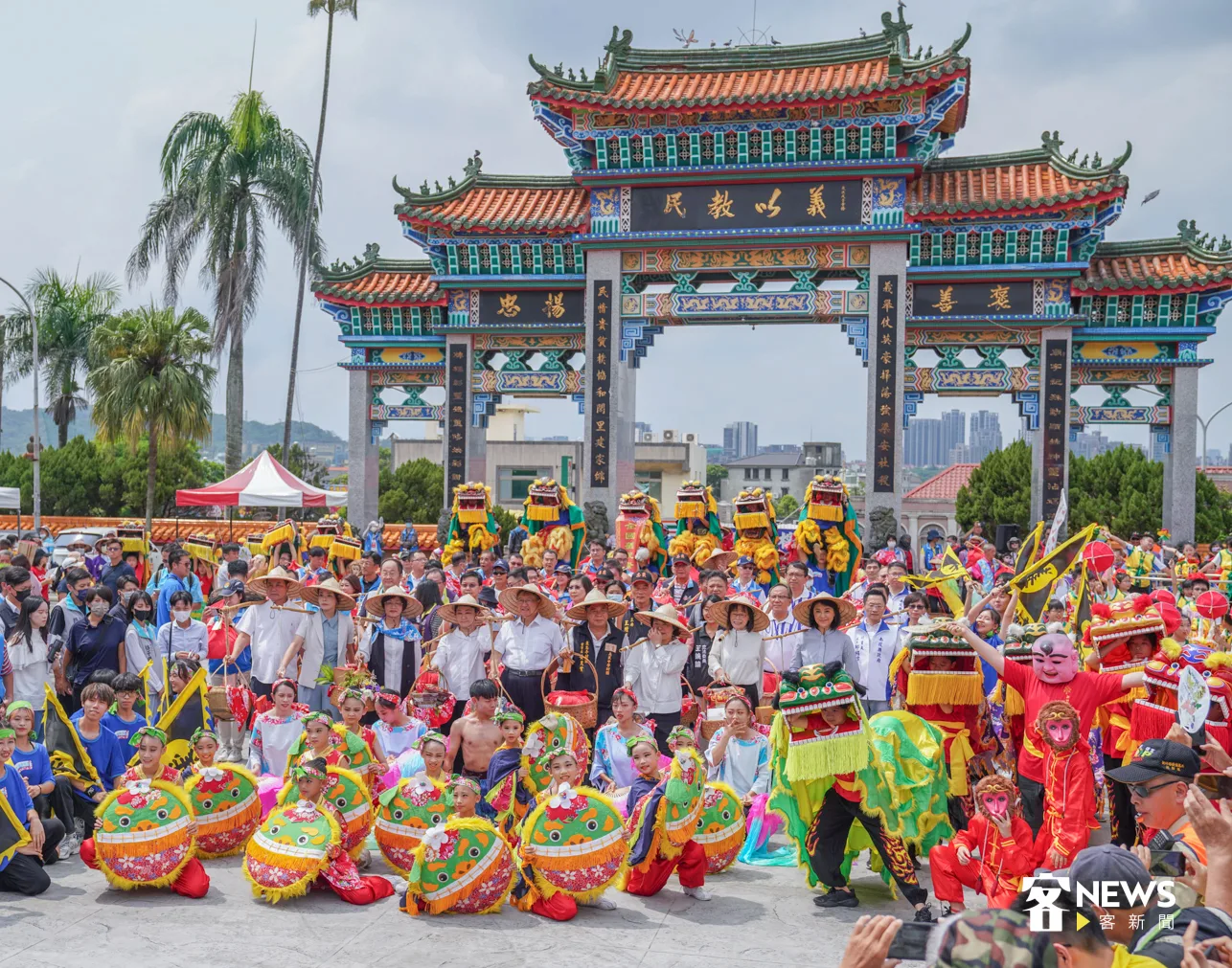 2023新竹義民祭千人挑擔奉飯。洪俊傑攝