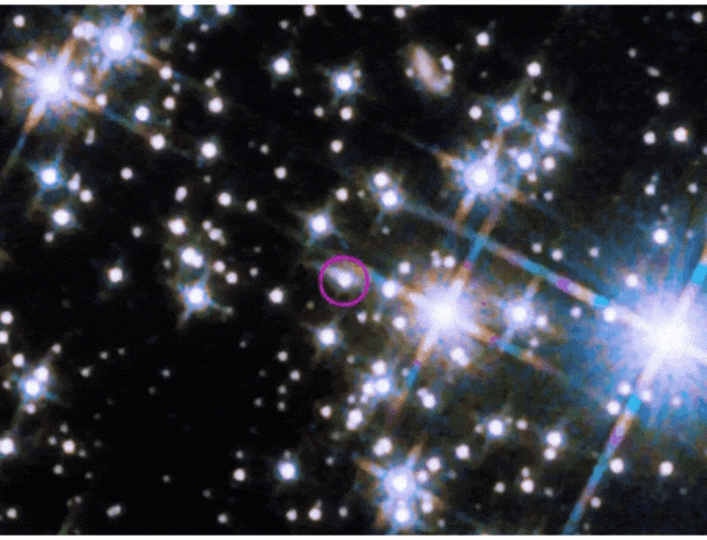 紅圈處即為噴出GRB 221009A的超新星爆炸。翻攝自Radboud University官方網站