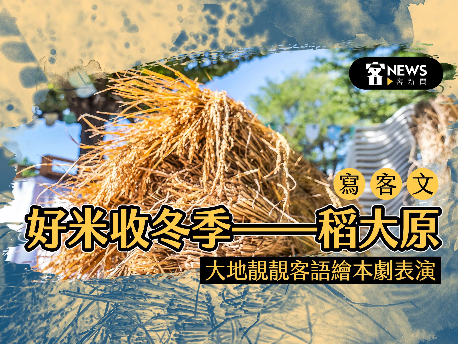 【寫客文】好米收冬季——稻大原　大地靚靚客語繪本劇表演