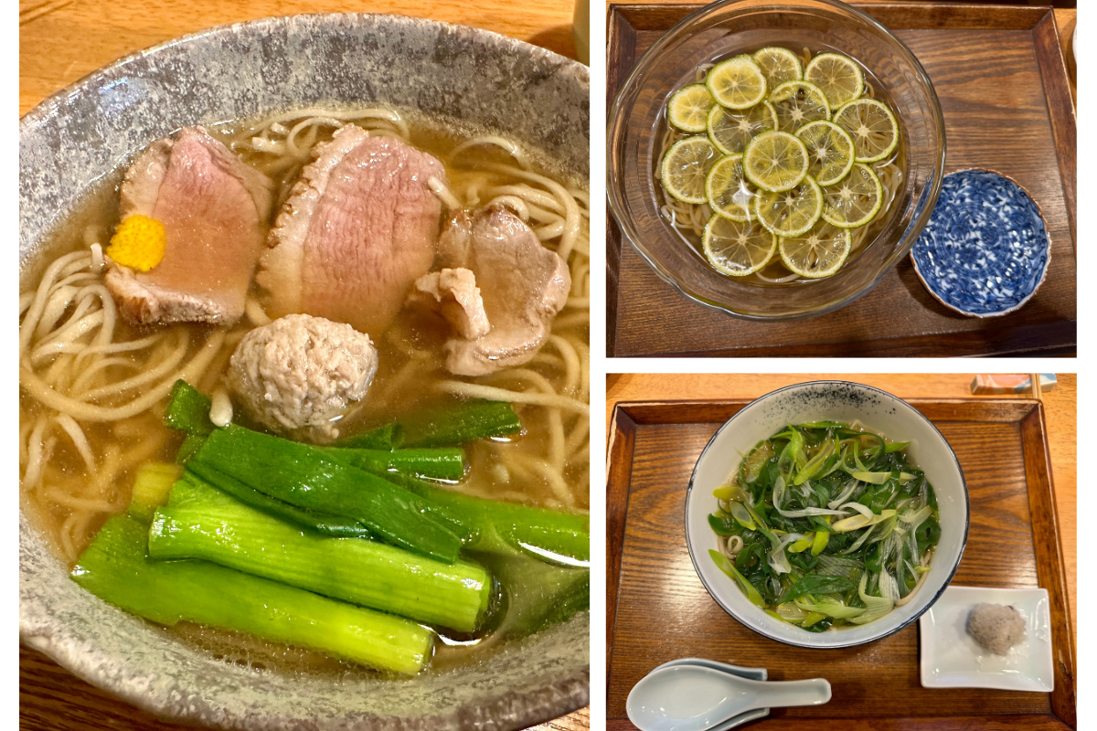 日本除夕夜必吃美食蕎麥麵。《屠潔．一起迷路旅行》提供