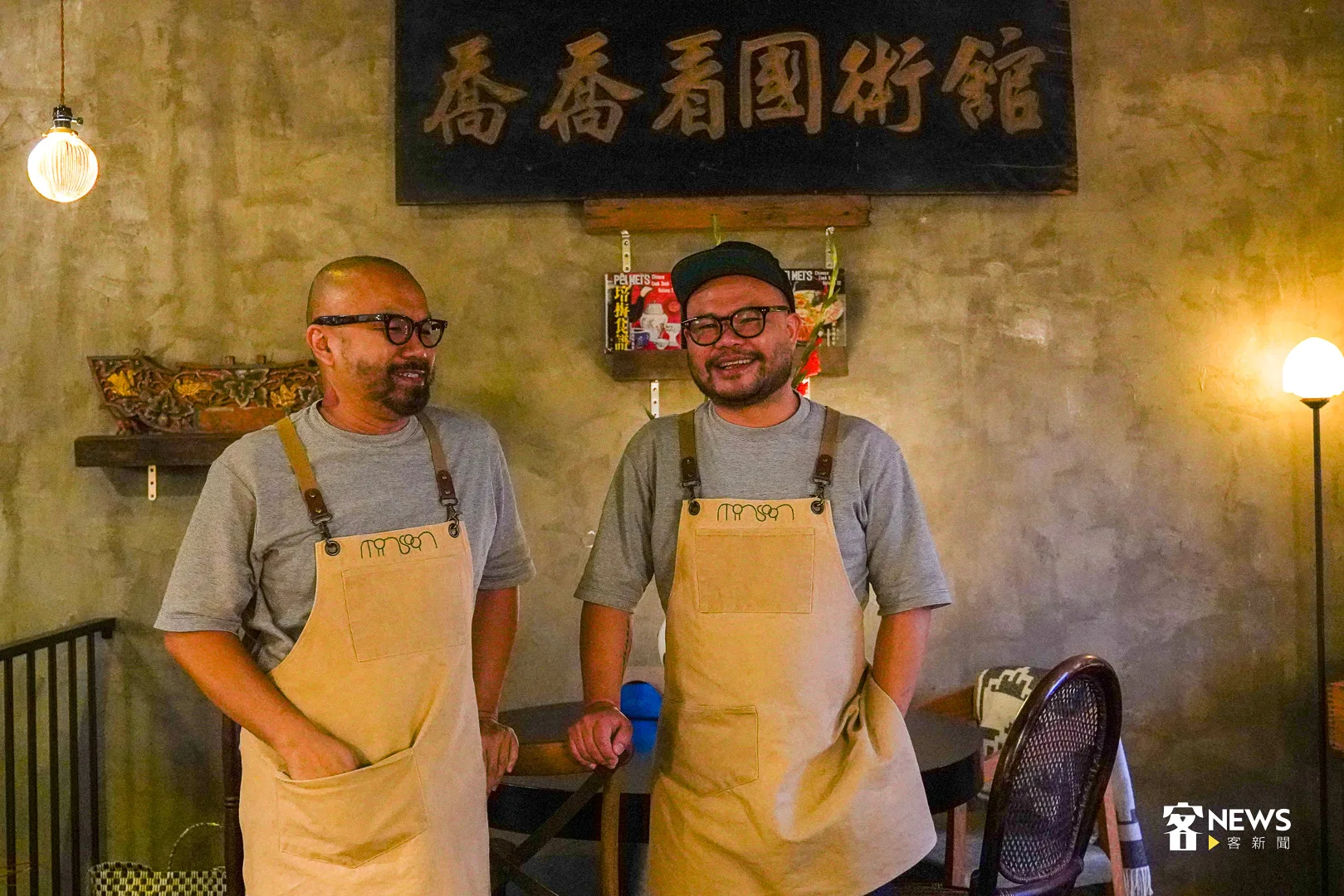 廖永勛Ted與夥伴Phi一起經營季風餐廳。何柏均攝