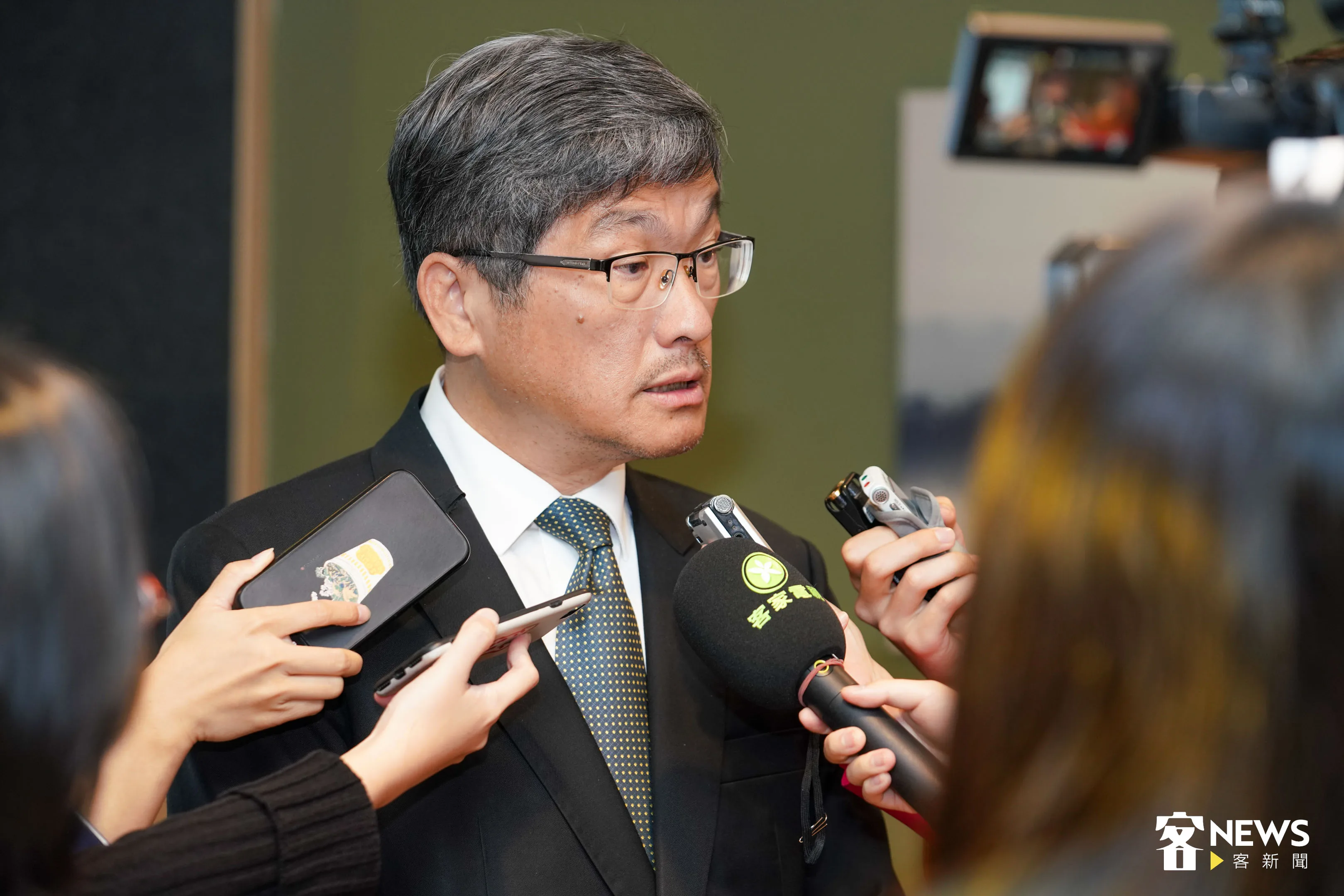 楊長鎮指出,可以透過台灣的自由開放,創造更多元、更新的文化,扮演世界客家發展領頭羊的角色。宋佩遙攝