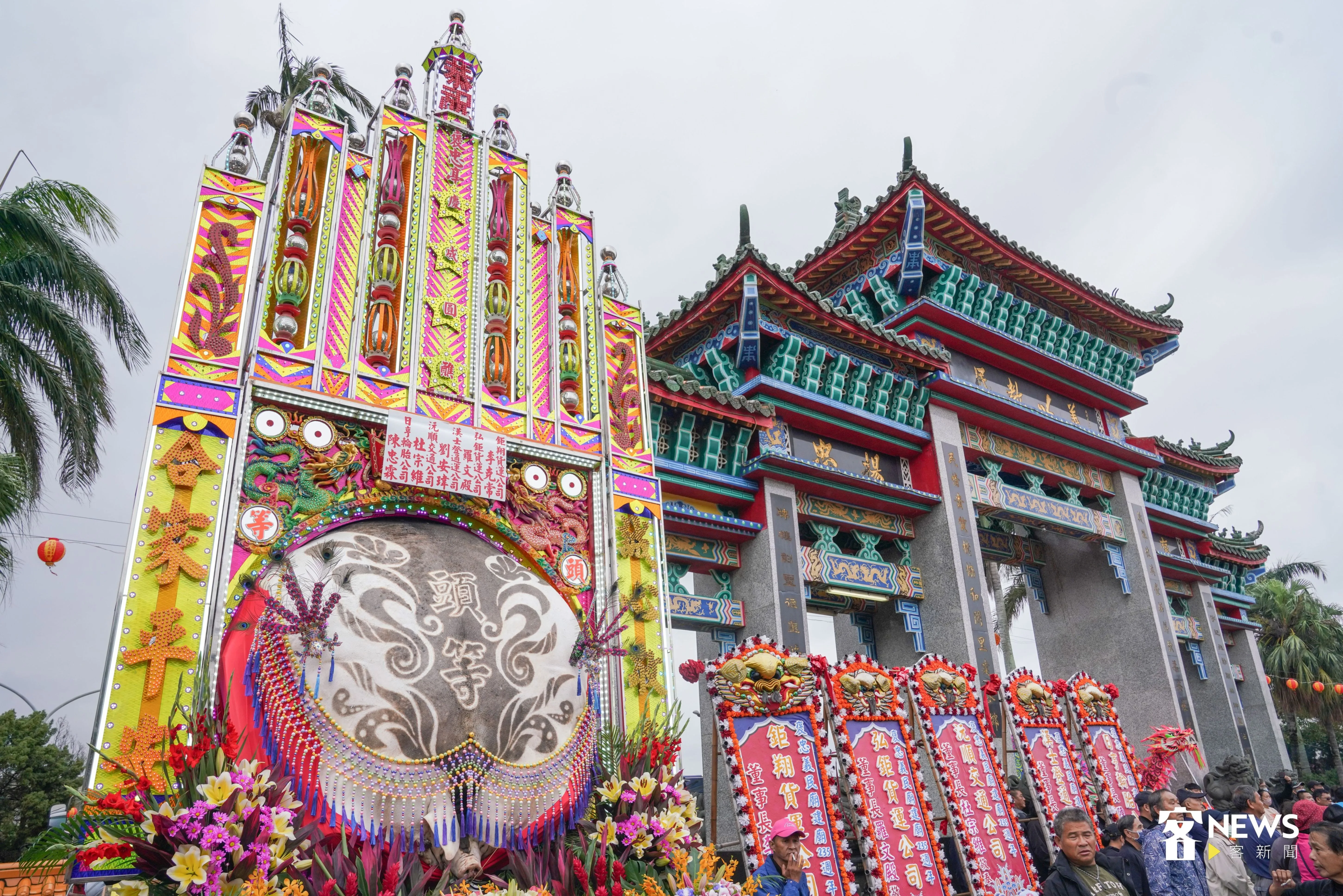 義民廟圓醮大典神豬。洪俊傑攝