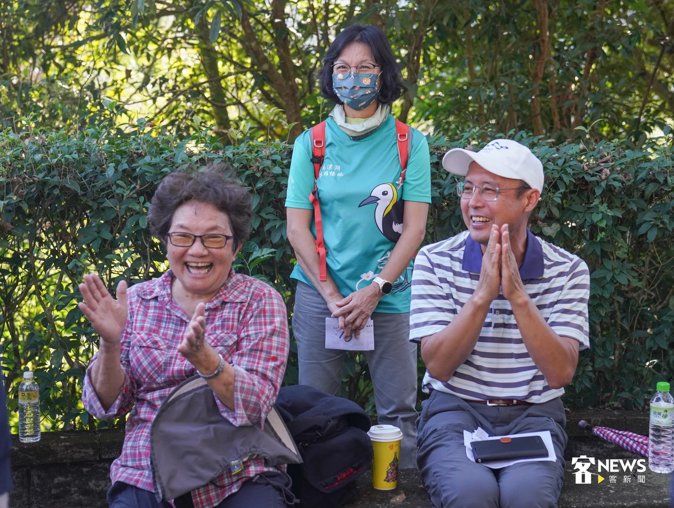 等待錄音配音的民眾,也不時給予配音測試員掌聲與鼓勵。洪俊傑攝