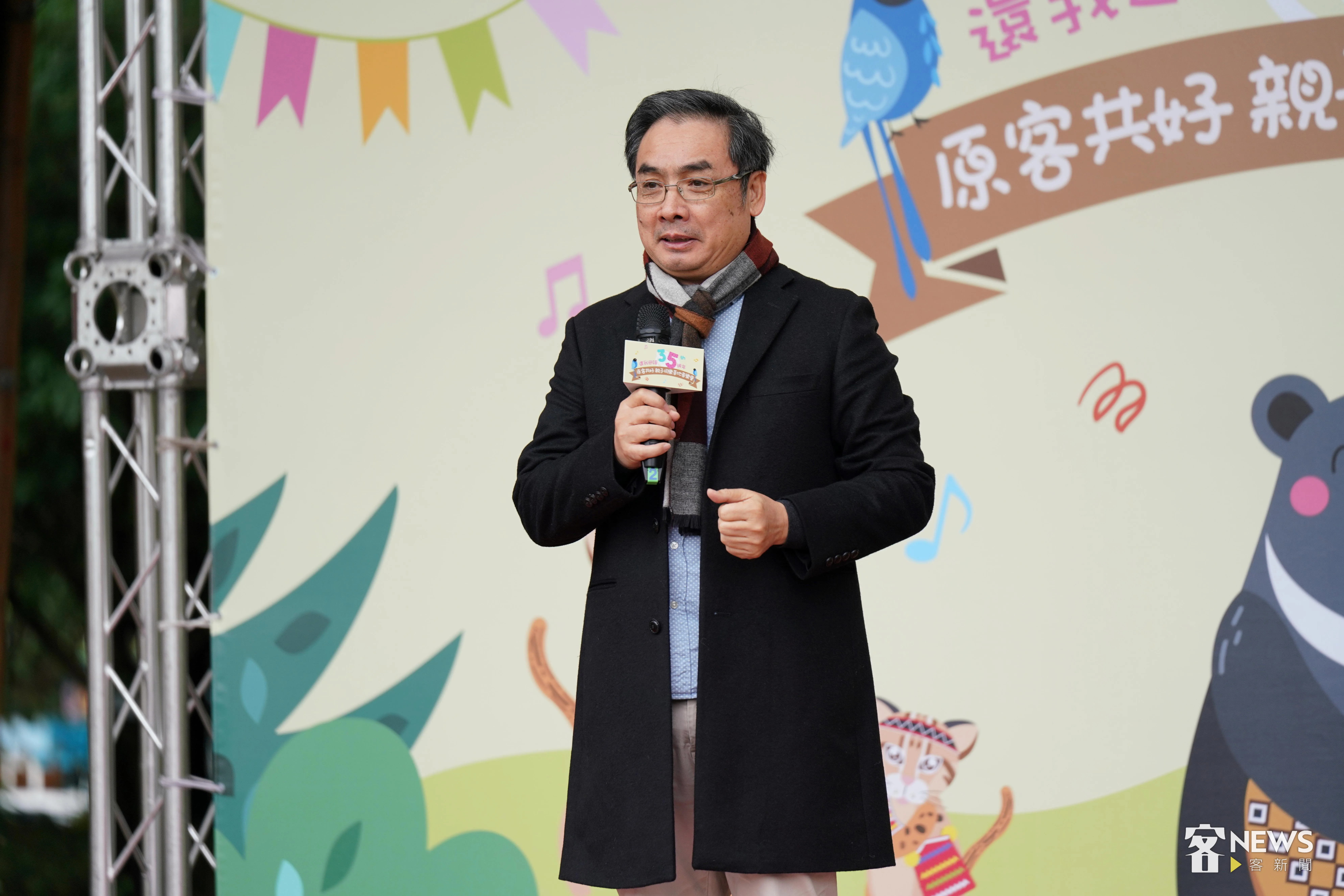 客傳會董事長陳邦畛表示，希望講客廣播電臺主持人可以繼續努力，讓母語可以回到我們生活之中。李台源攝