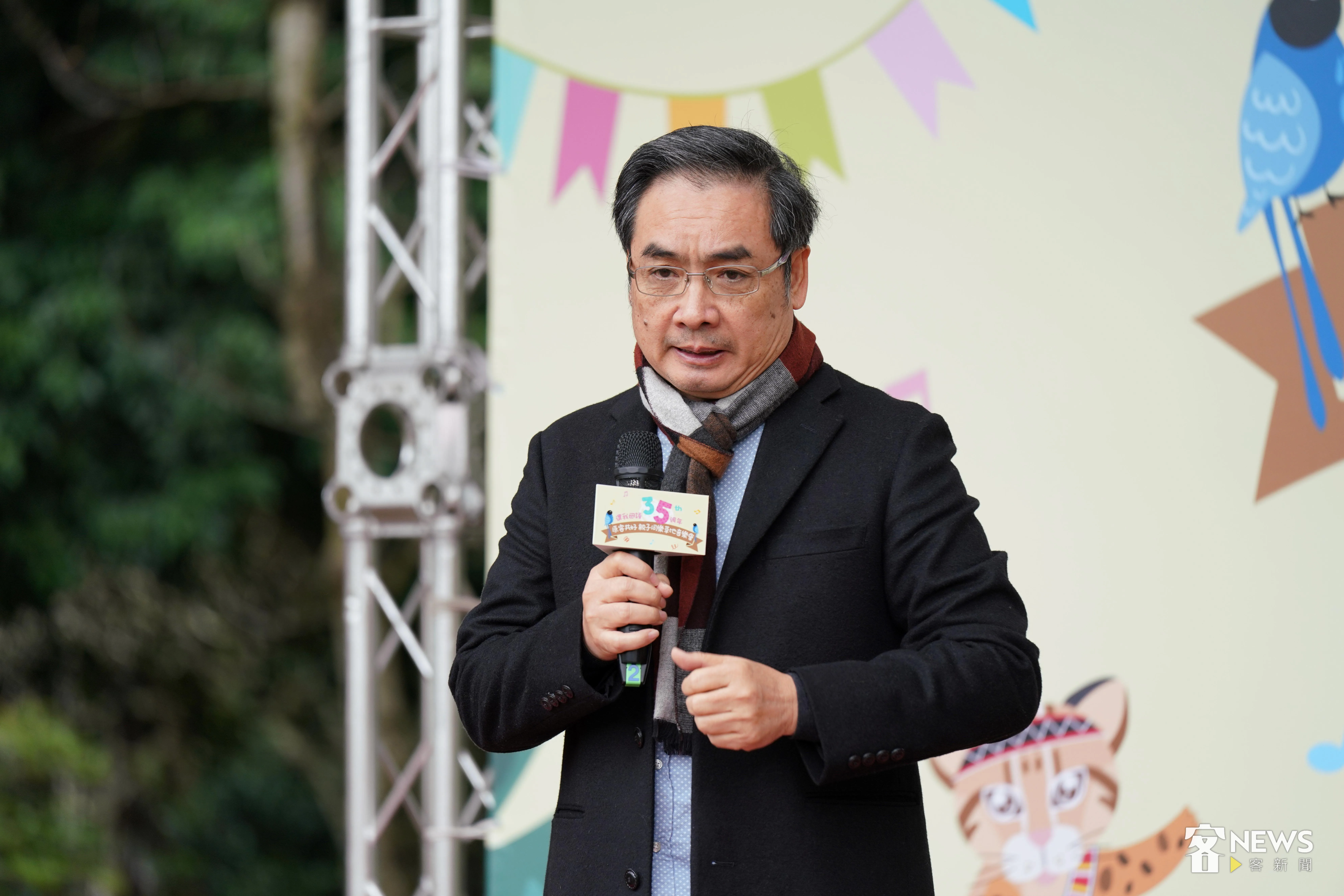 客傳會董事長陳邦畛說，講客廣播電臺將力推podcast專家做客家文化傳播節目，讓客語成為生活的一部分。李台源攝