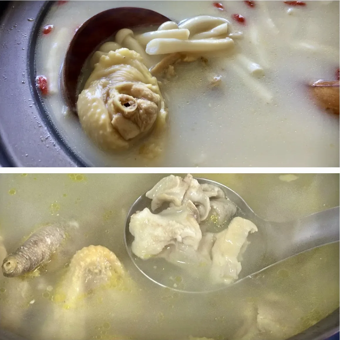 煲到奶白色的雞湯或用高檔食材鮑魚主雞湯,需要一些功夫與技巧。蕭秀琴攝