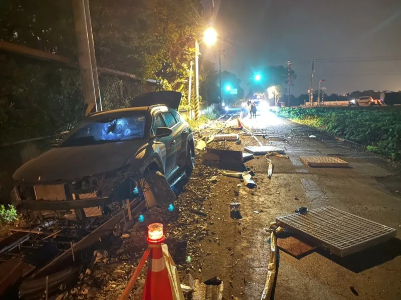 車輛衝撞工地50公尺釀1傷　花蓮警酒駕記大過調職