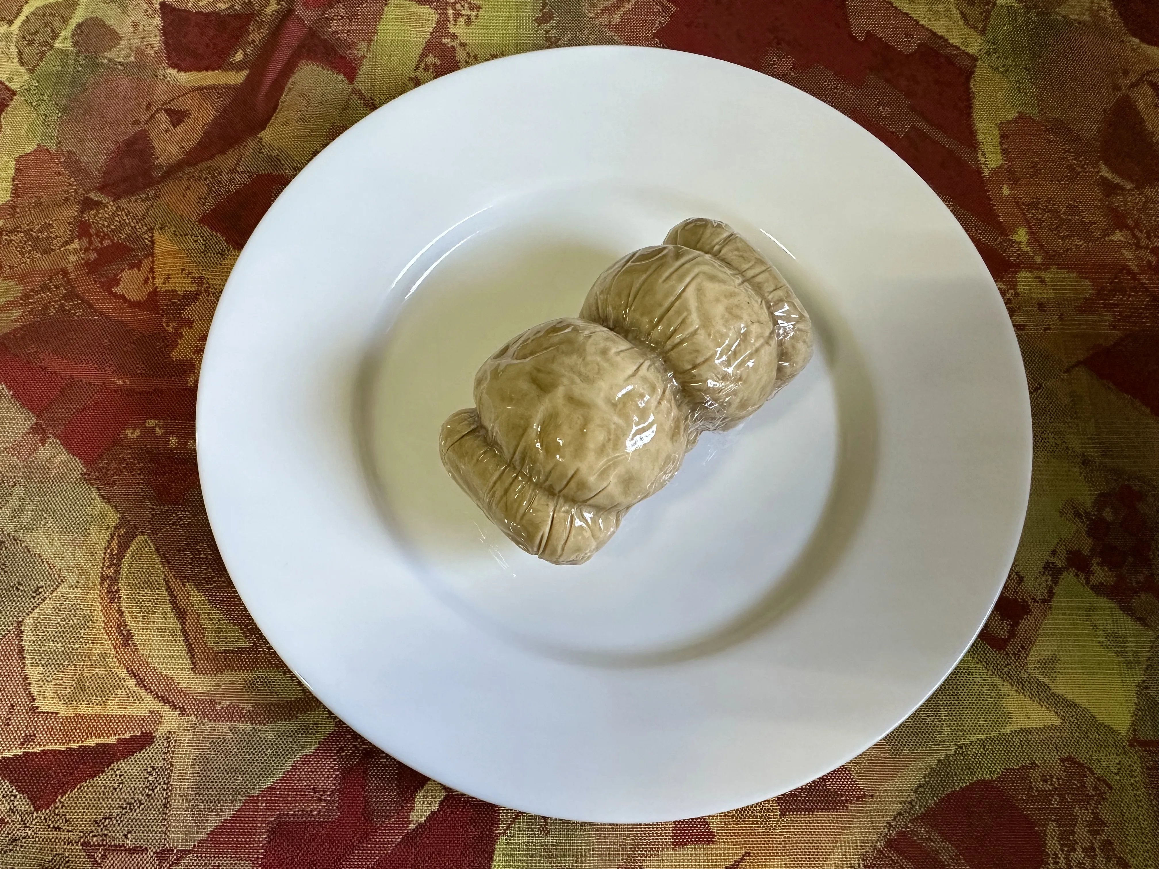豆雞要做得好看要有一點手藝。蕭秀琴攝