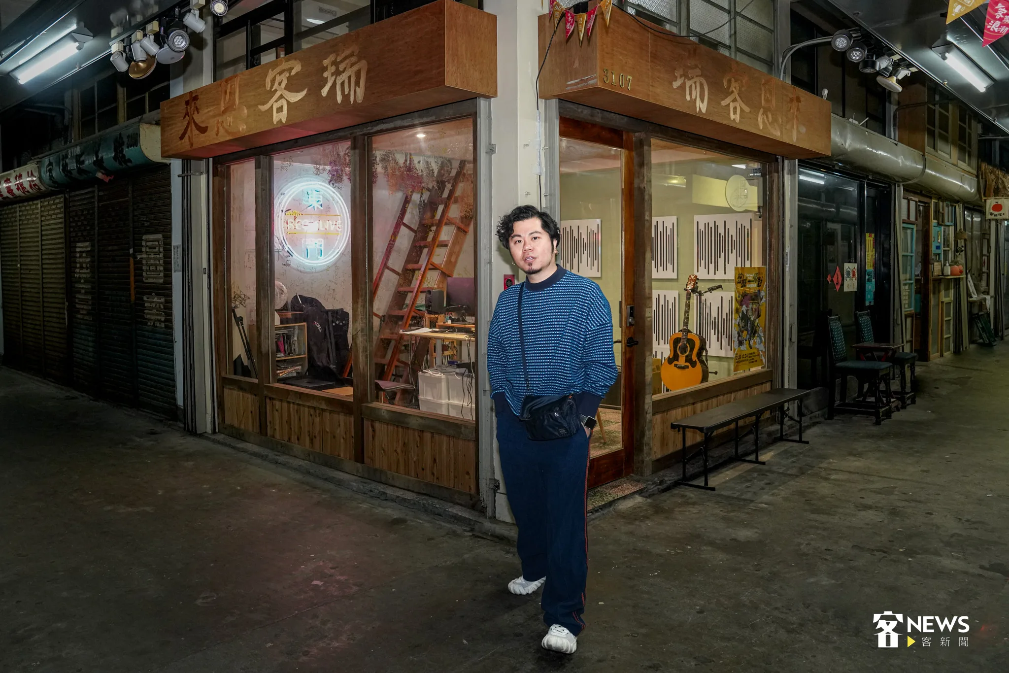 2018年黃子軒回到新竹,在東門市場三樓成立工作室。宋佩遙攝
