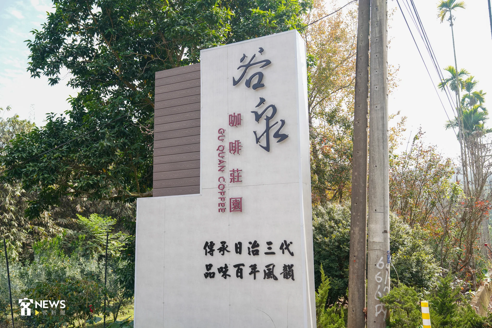 谷泉咖啡莊園位在雲林縣古坑鄉荷苞山。張凱清攝
