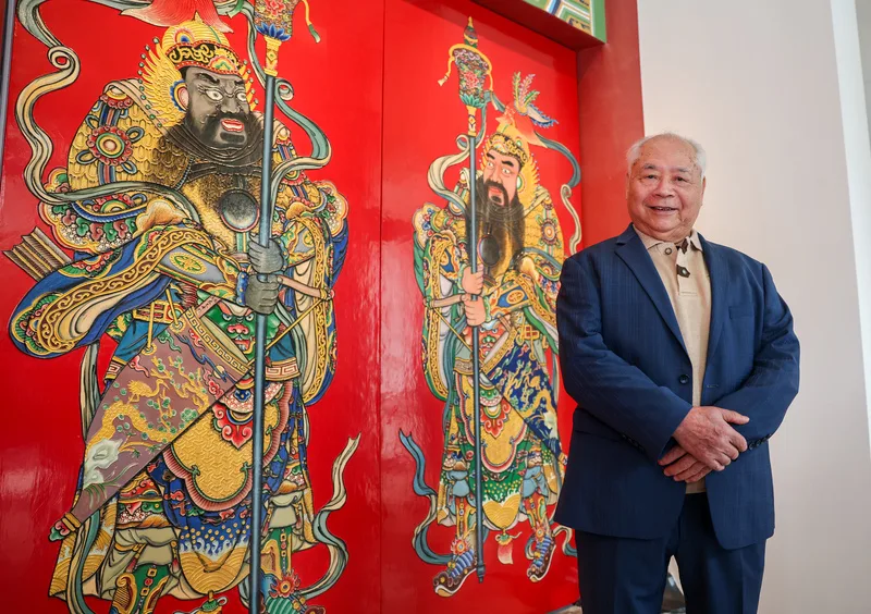 史博館門神有故事　畫師莊武男62年後再提筆