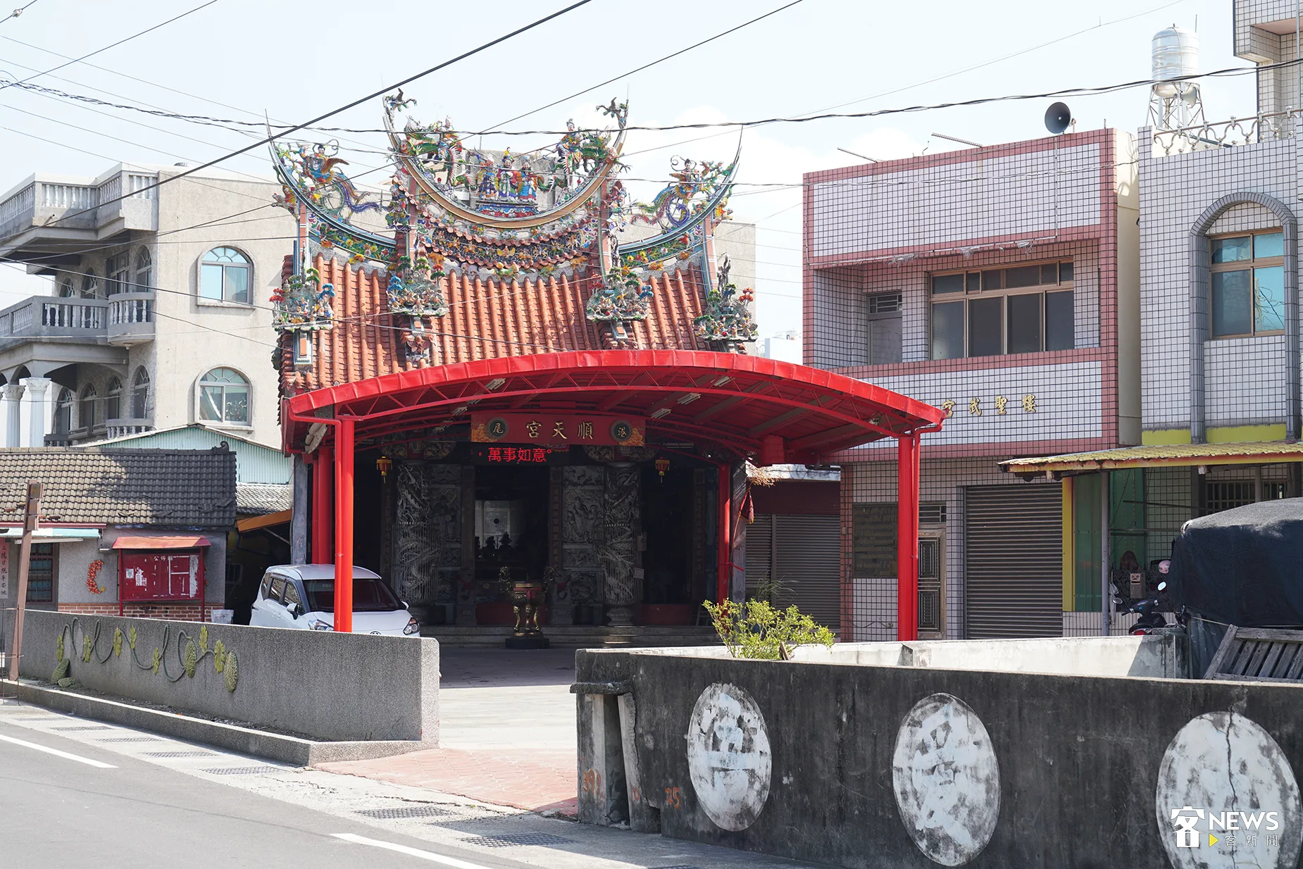 雲林縣崙背鄉港尾順天宮，是武野館的習武之地。張凱清攝