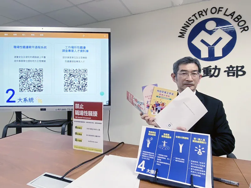 勞工、雇主遇職場性騷擾　勞動部編申訴處理手冊
