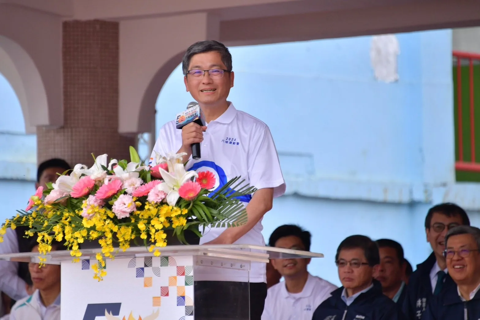 客委會楊長鎮主委致詞。行政院供