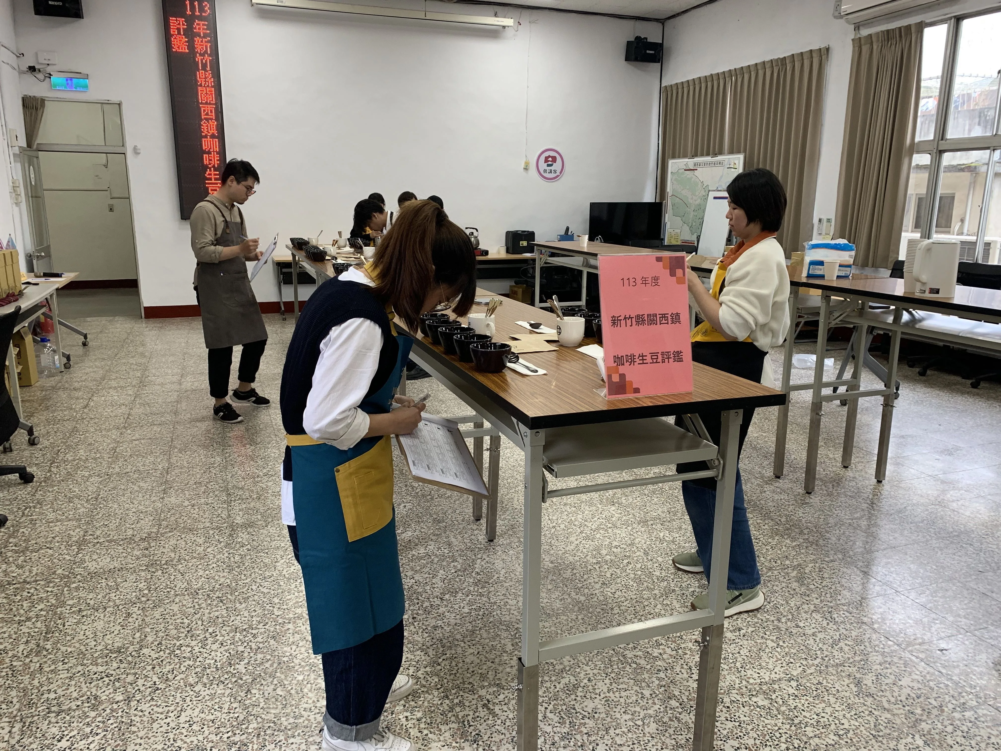 今年新竹縣關西鎮咖啡生產品鑑。新竹縣政府提供