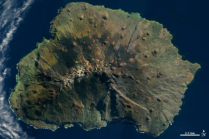 馬里恩島位於南極邊緣。翻攝自NASA地球天文台官網