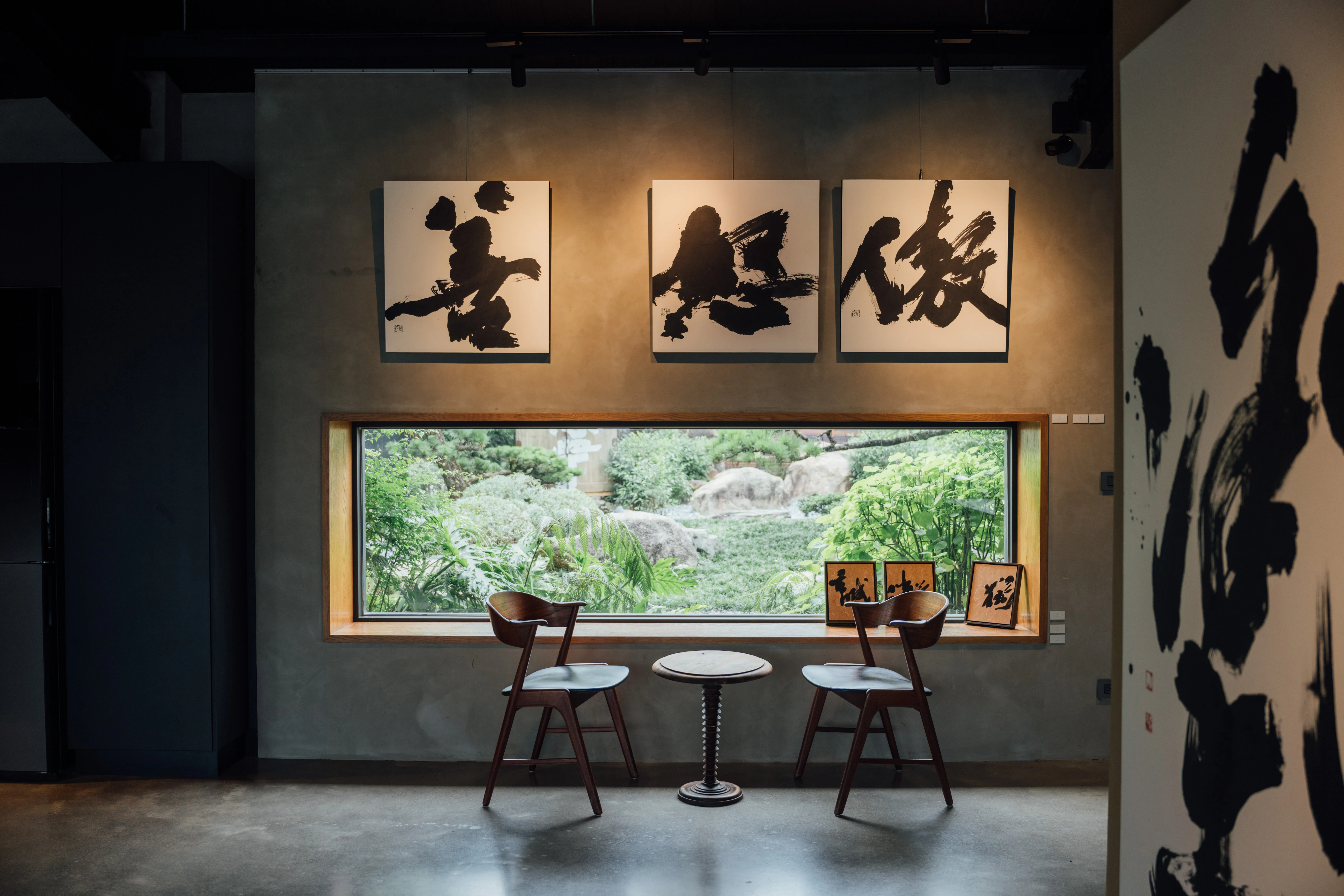 「慢行:王意淳書法展」展場照片。橫山書法藝術館提供