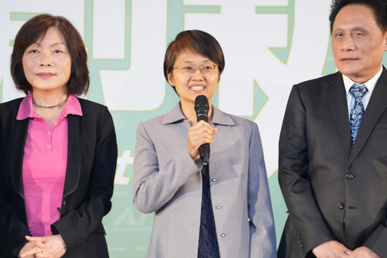 古秀妃回應媒體提問，他認為客家政策第一個重要的就是語言「客家話」。宋佩遙攝