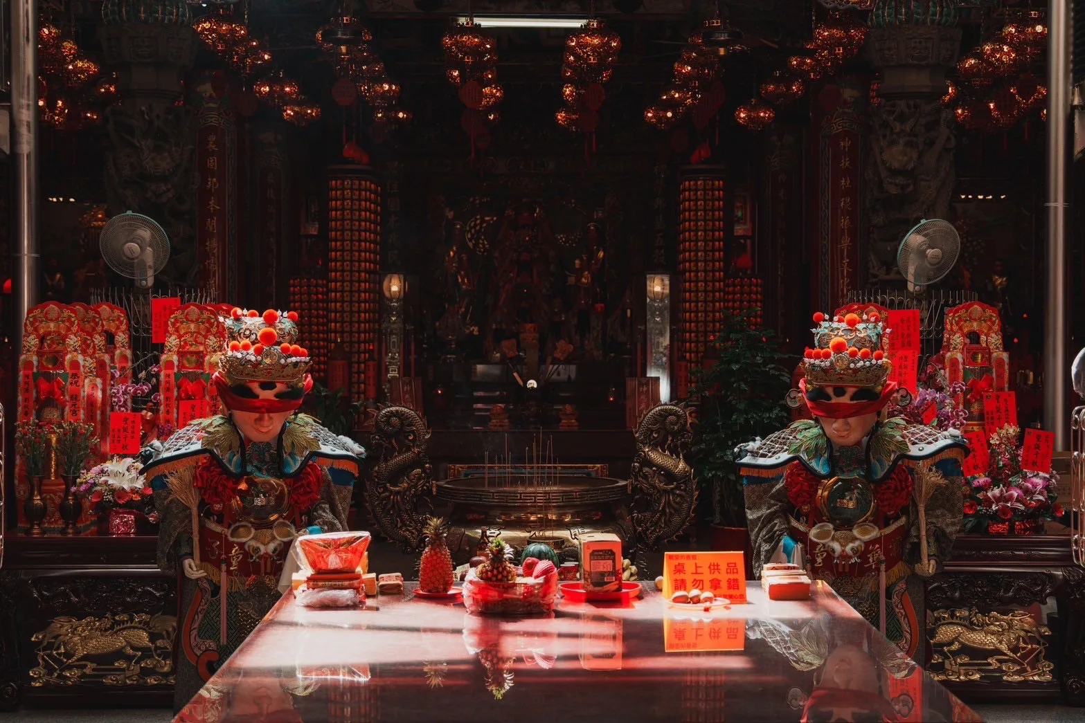 龍元宮五穀爺駕前神童。洄游創生提供