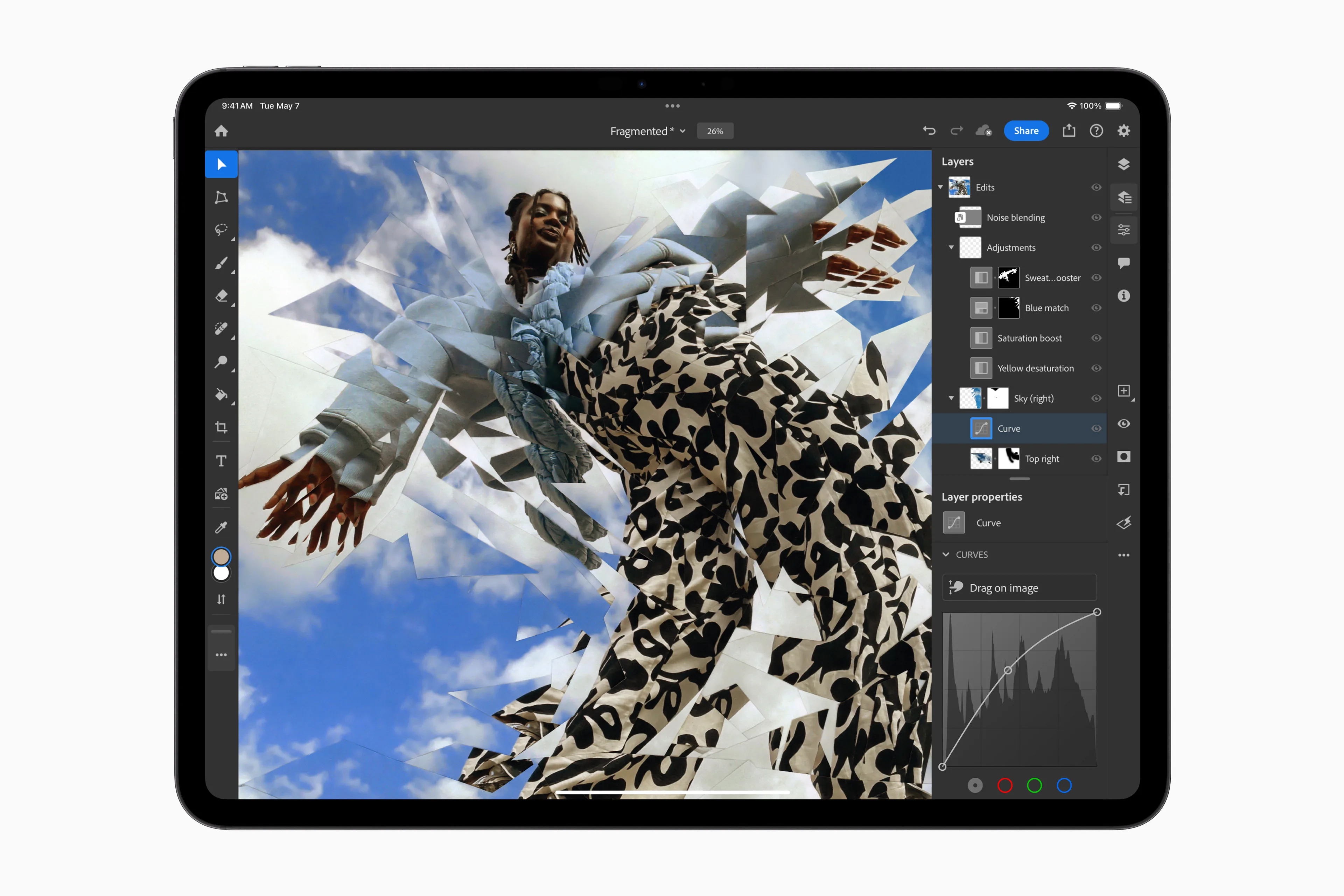 Apple最新款iPad Pro,搭配歷代最薄M4晶片,AI功能也提升。Apple提供