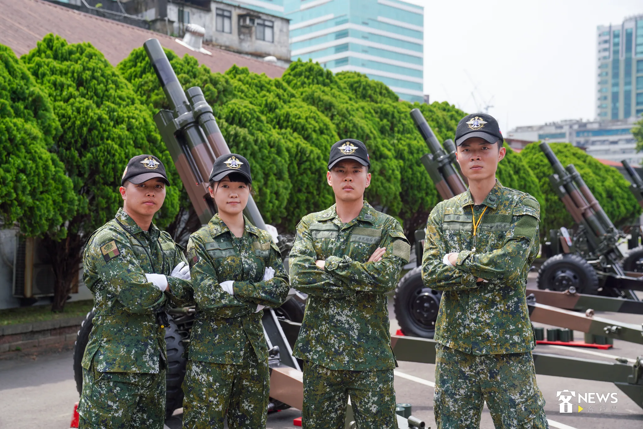 關指部砲兵營砲一連是全台唯一的禮砲連。宋佩遙攝