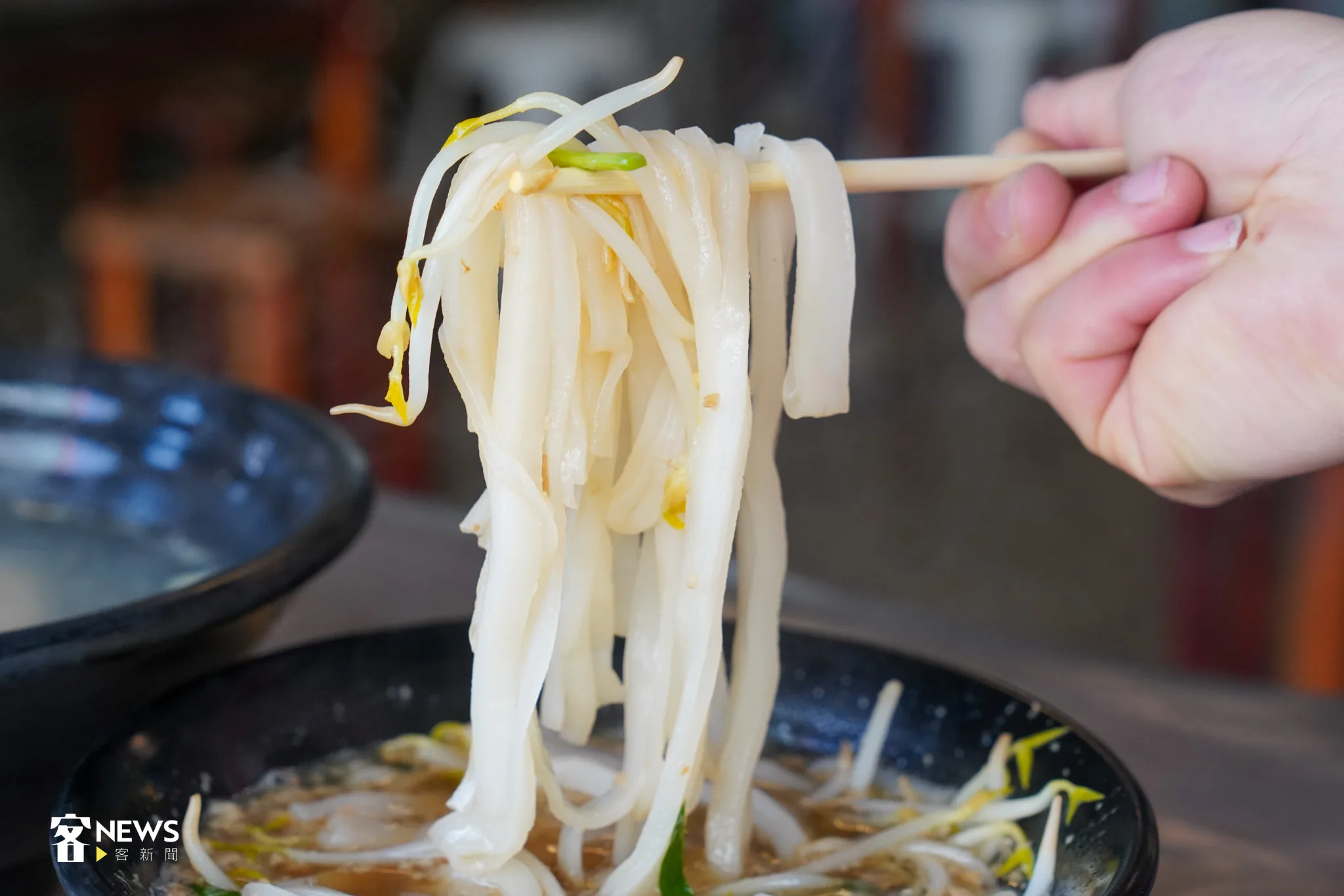 客家美食粄條，是國人十分喜愛的米食。宋佩遙攝