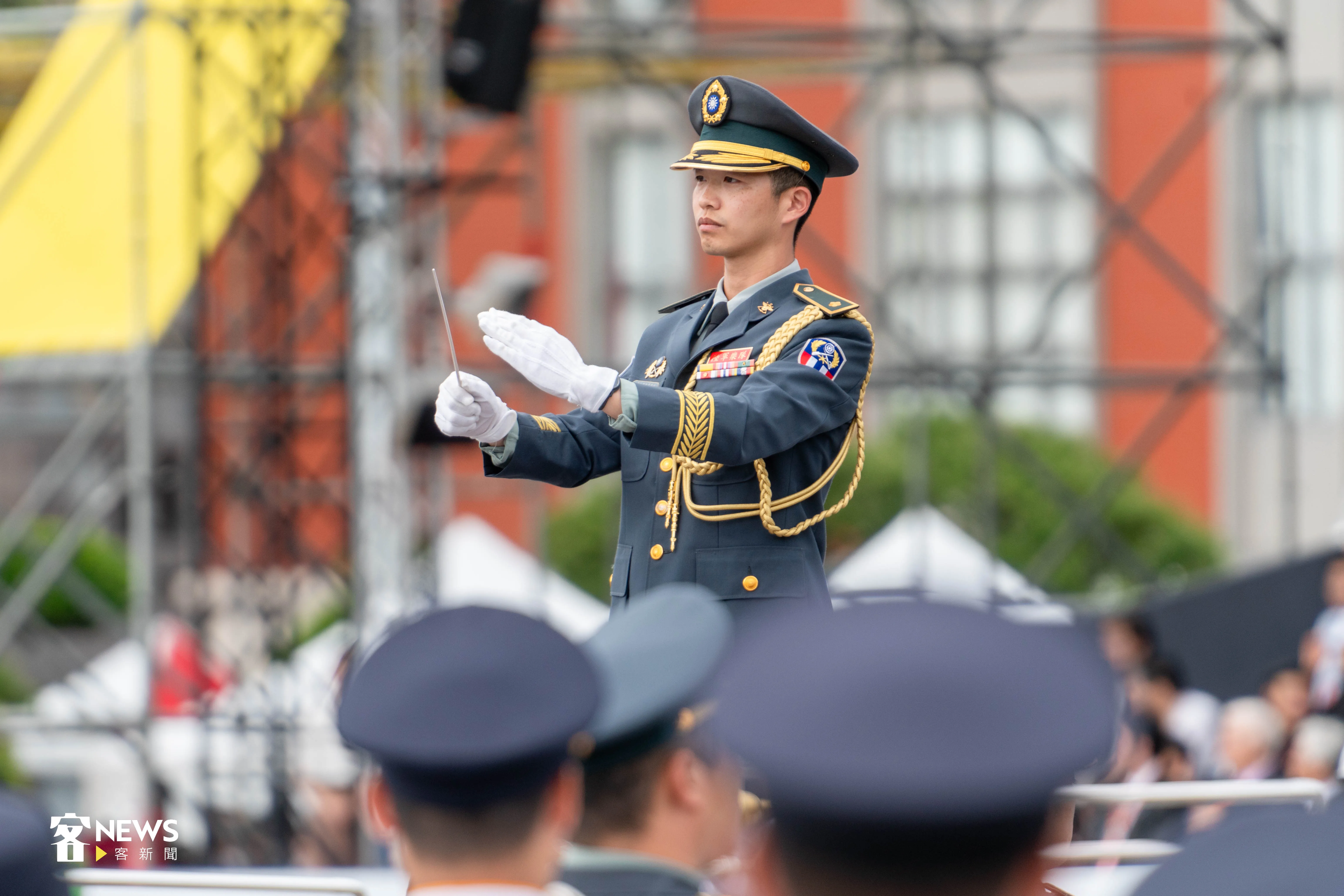 國軍樂儀隊帶來精彩表演。范修語攝