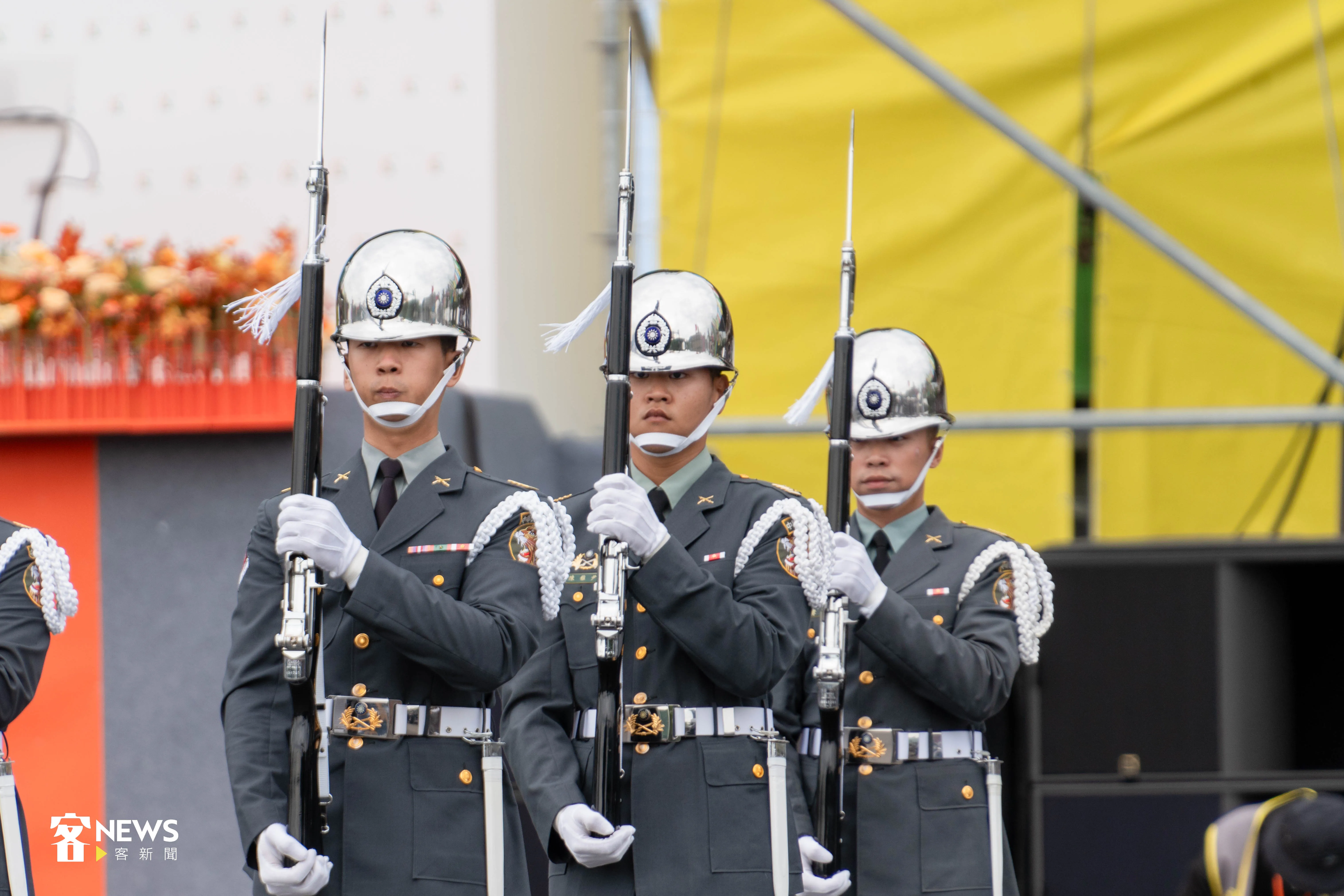 國軍樂儀隊帶來精彩表演。范修語攝