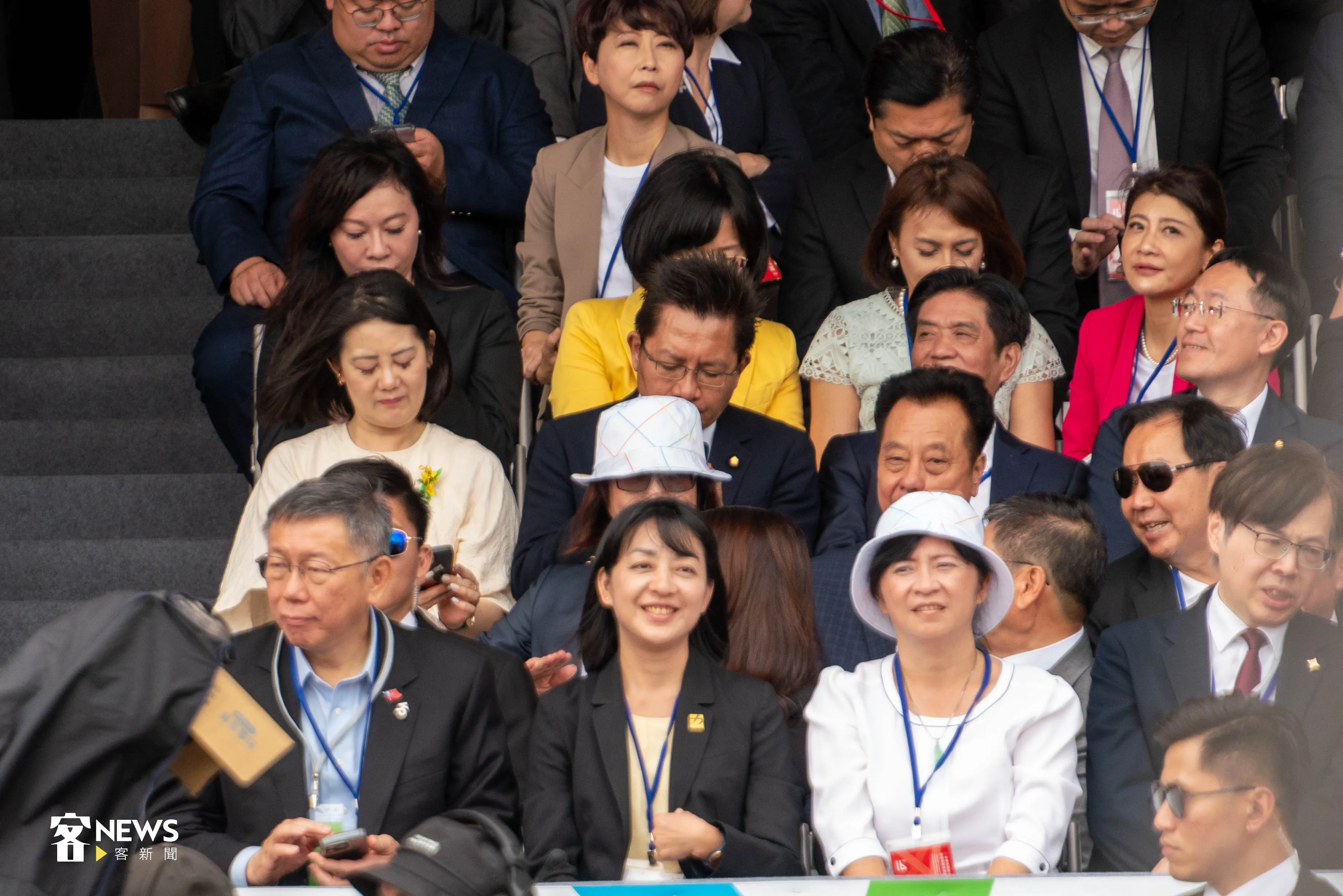 總統就職典禮，許多資深政治人物都前來共襄盛舉。范修語攝