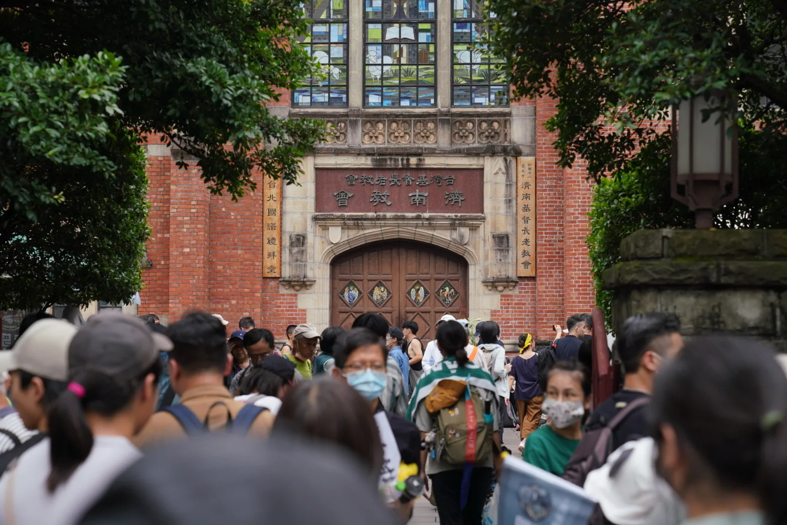 濟南路與濟南教會。宋佩遙攝