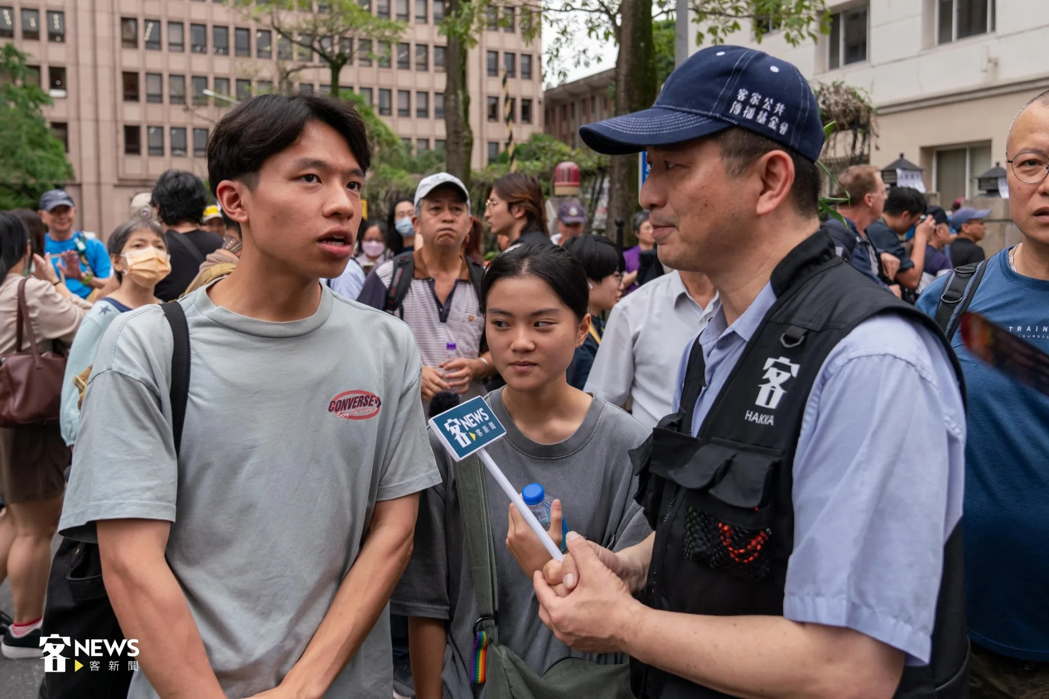 客新聞今天下午在現場透過全客語直播。宋佩遙攝