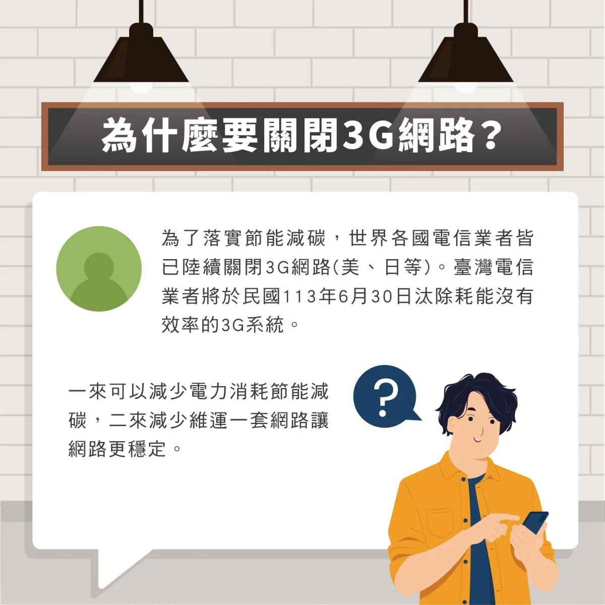 3G網路即將於6月30日關閉。台灣電信產業發展協會提供
