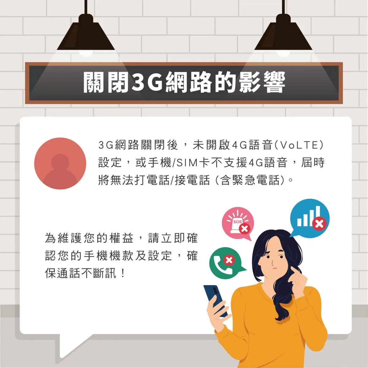 3G網路即將於6月30日關閉。台灣電信產業發展協會提供